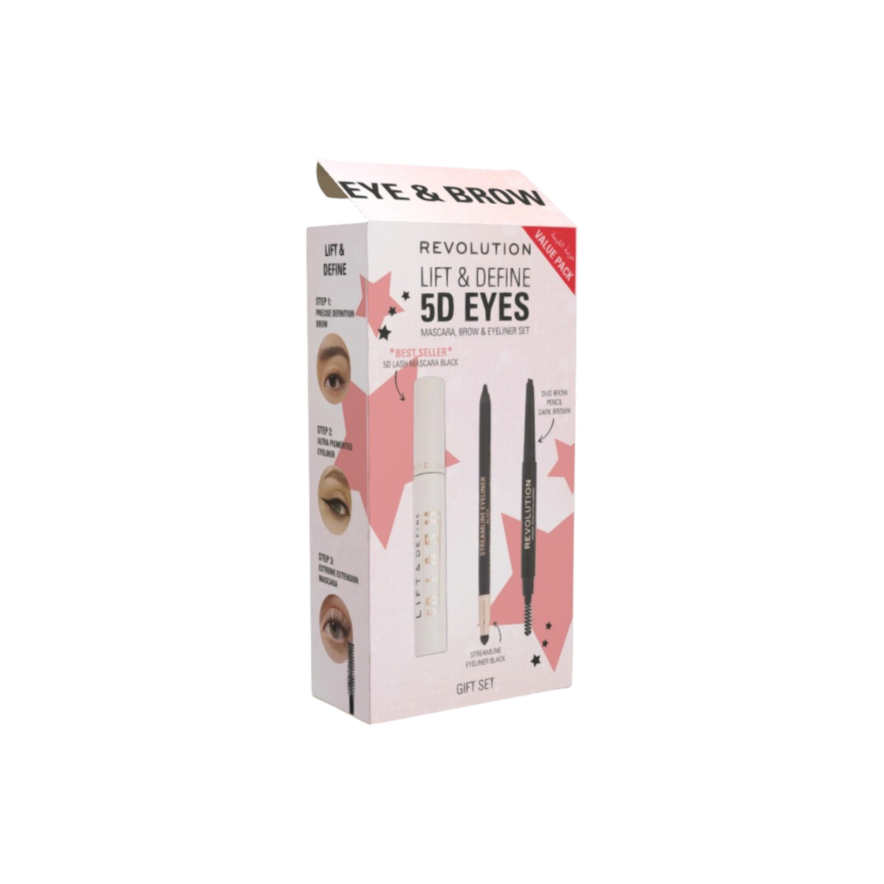 Makeup Revolution 3-Piece Lift and Define 5D Eye Look Set-beautyandpersonalcare-giftsets-image-1