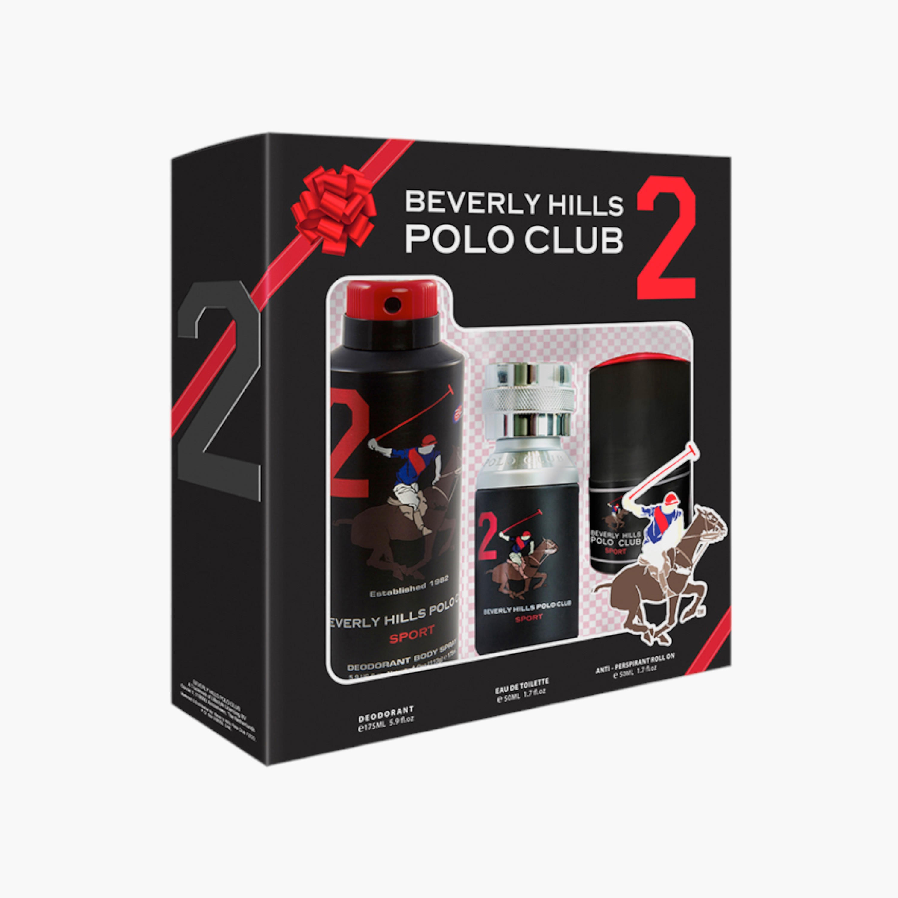 Beverly Hills Polo Club Sport No.2 3-Piece Perfume Gift Set for Men-beautyandpersonalcare-giftsets-image-1