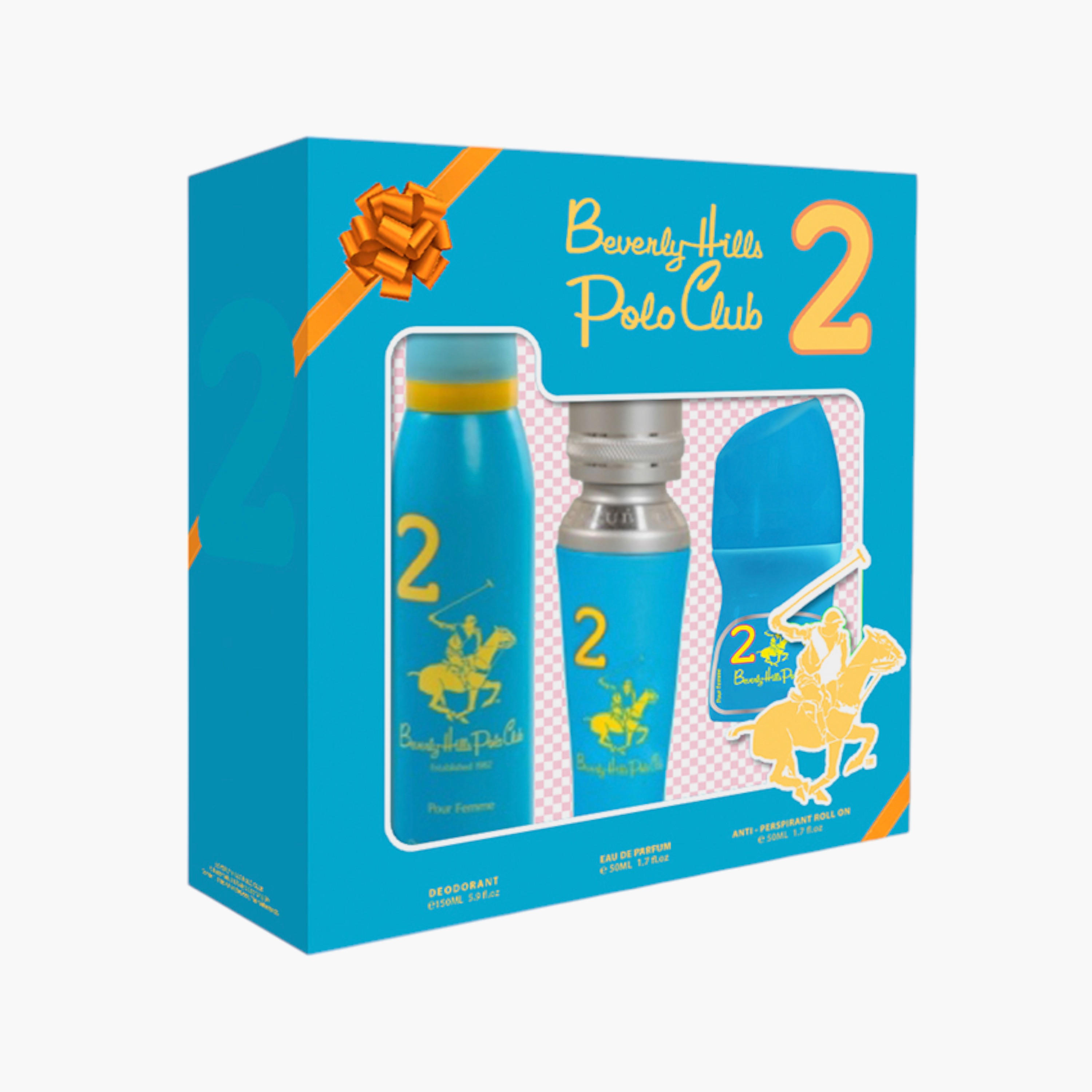 Beverly Hills Polo Club 3-Piece Perfume Gift Set for Women-beautyandpersonalcare-giftsets-image-1