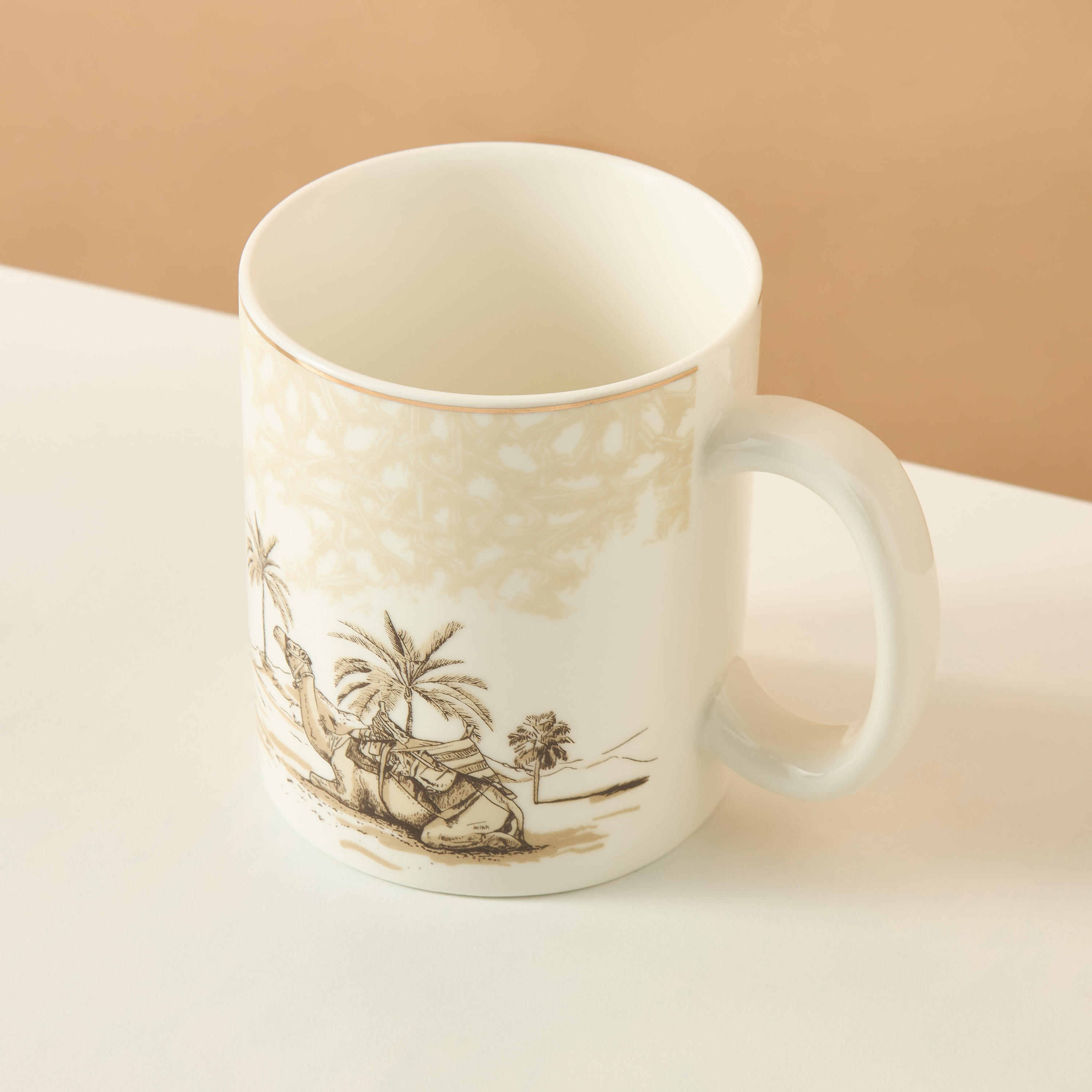 Camel Print New Bone China Mug with Handle - 380 ml-household-dining-teaandcoffee-mugsandcups-image-3