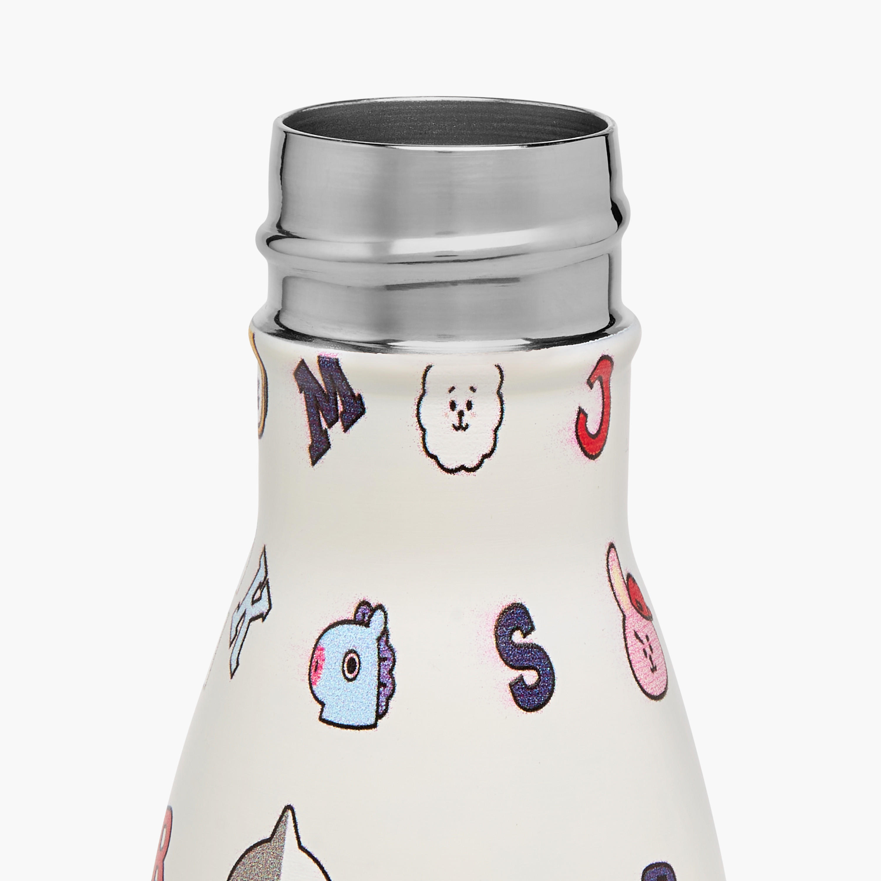 BT21 Printed Stainless Steel Water Bottle with Lid - 500 ml-school-waterbottles-image-4