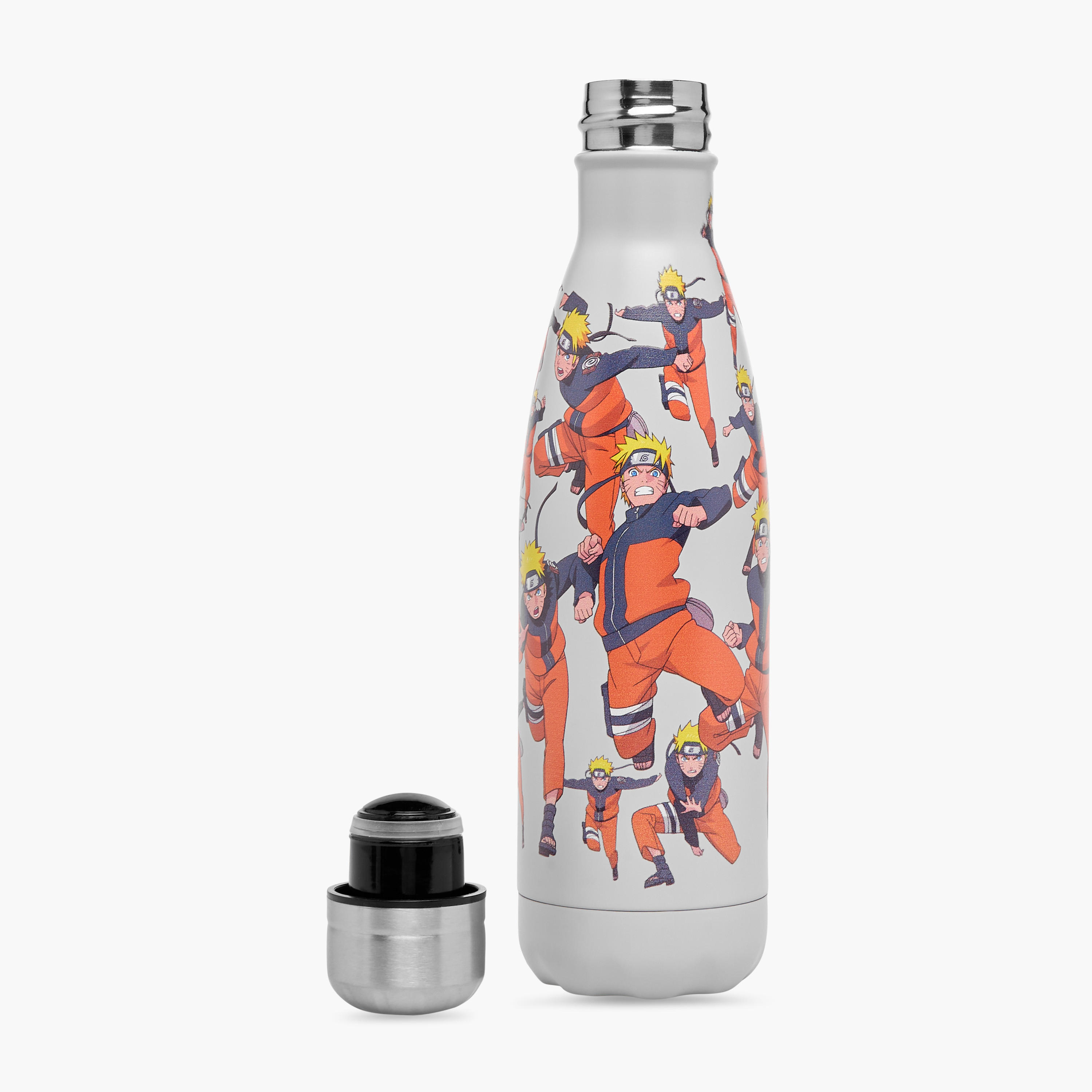 Naruto Printed Stainless Steel Water Bottle - 500 ml-school-waterbottles-image-2