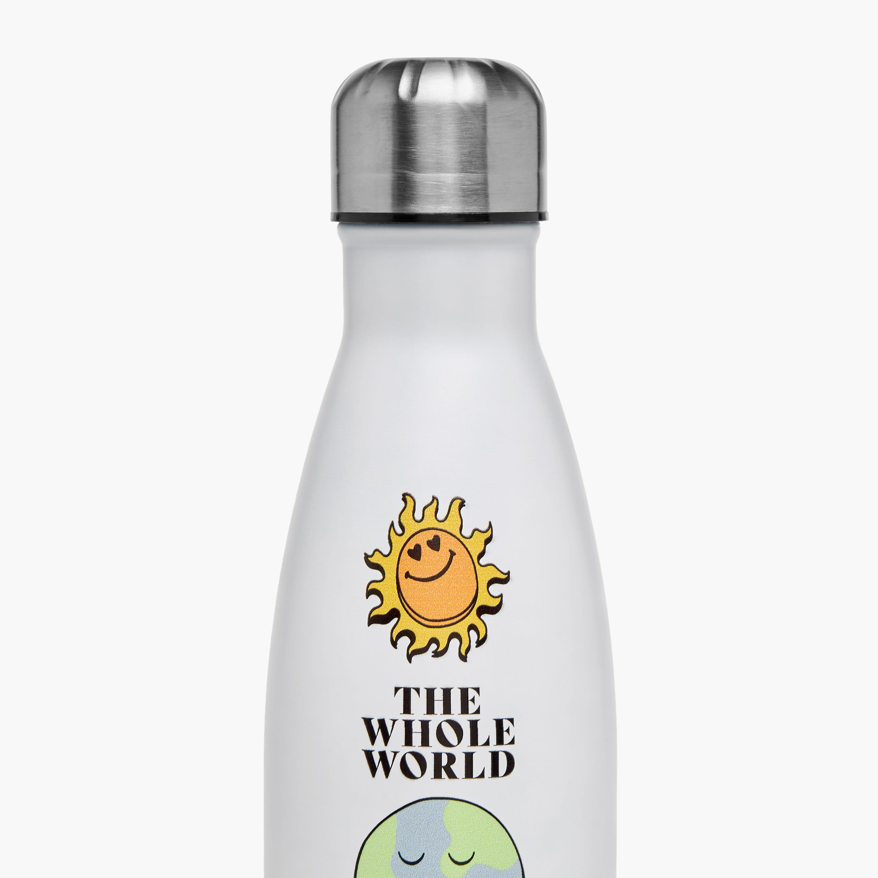 SmileyWorld Print Stainless Steel Water Bottle - 500 ml-school-waterbottles-image-3