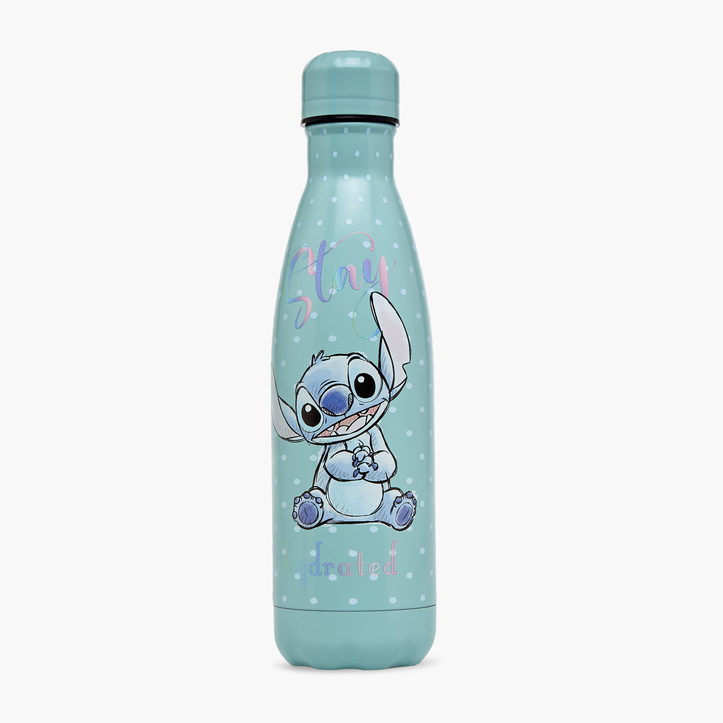 Stitch Print Stainless Steel Water Bottle - 500 ml-school-waterbottles-image-1