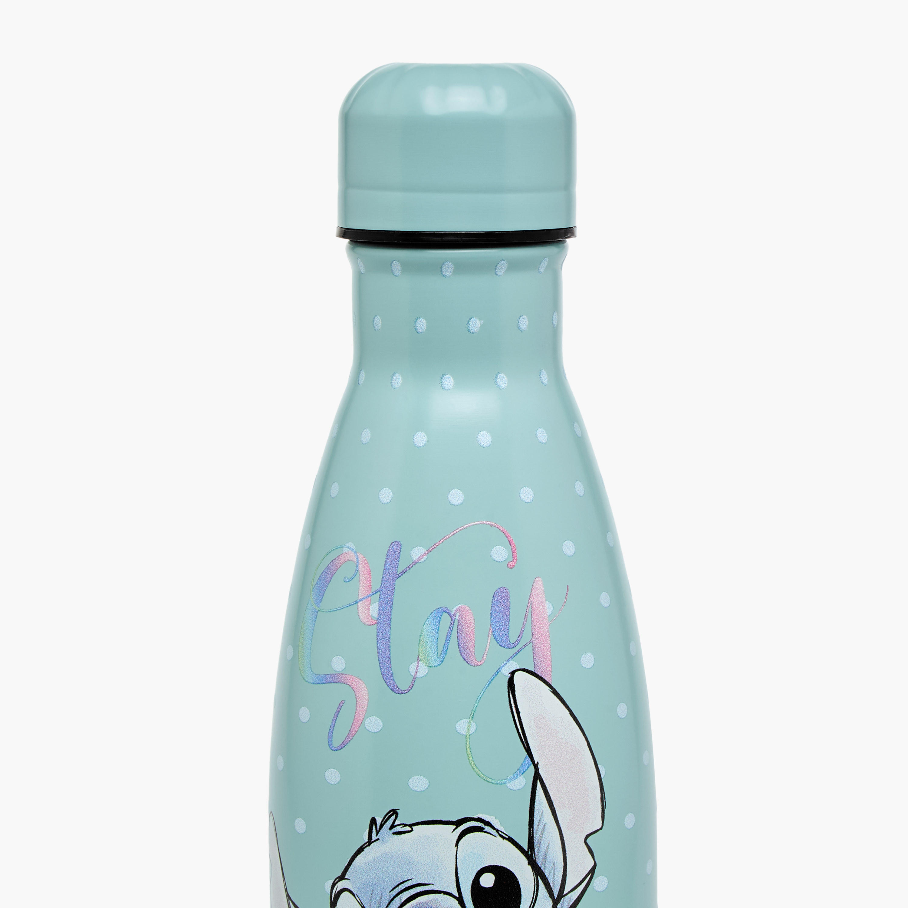 Stitch Print Stainless Steel Water Bottle - 500 ml-school-waterbottles-image-3