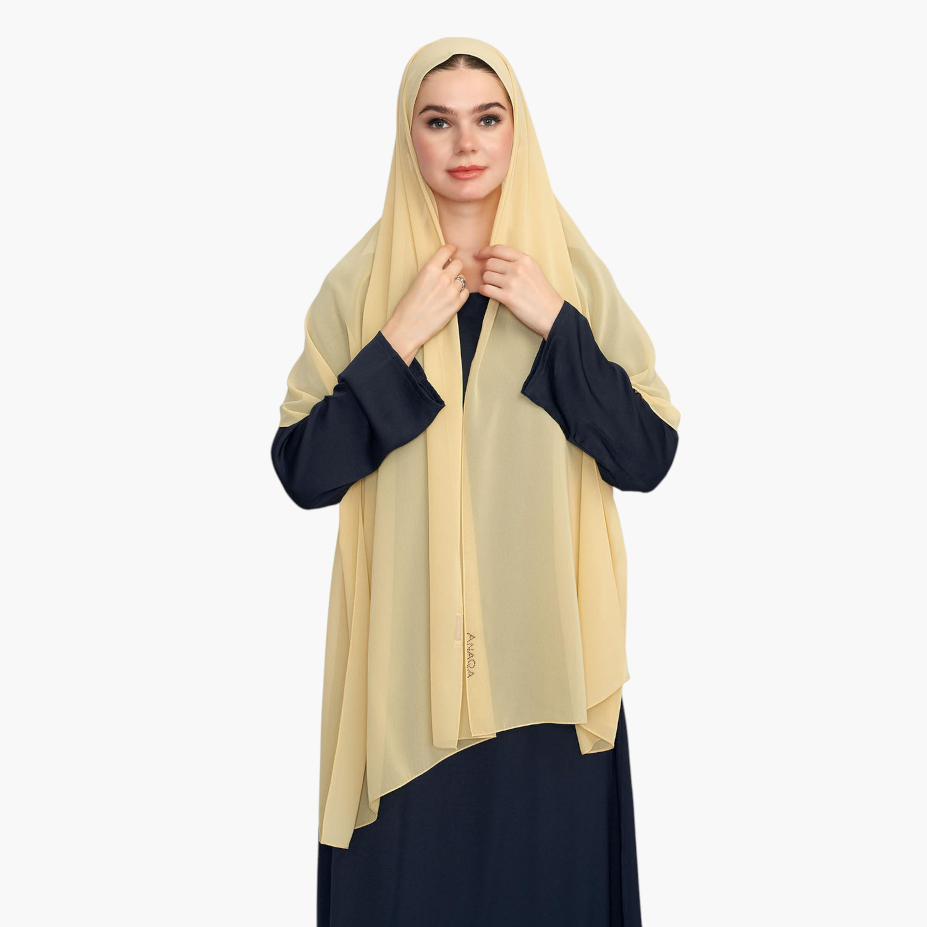 حجاب بتفاصيل شعار-women-arabicclothing-headscarf-hijab-image-2