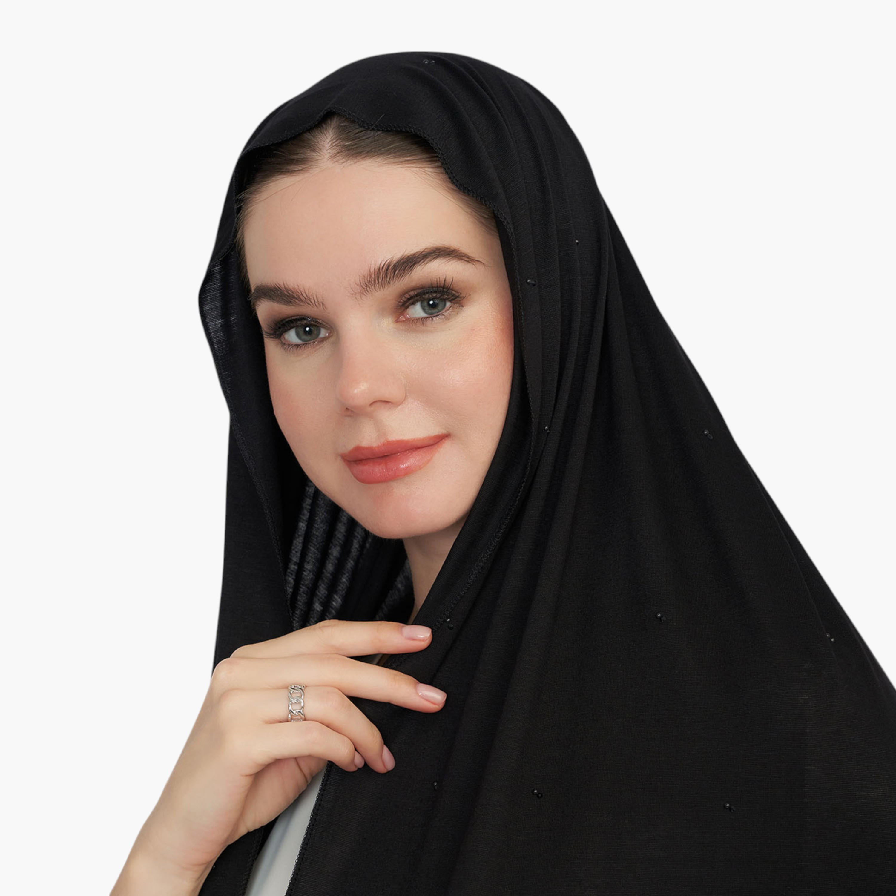 Stone Embellished Hijab-women-arabicclothing-headscarf-hijab-image-1