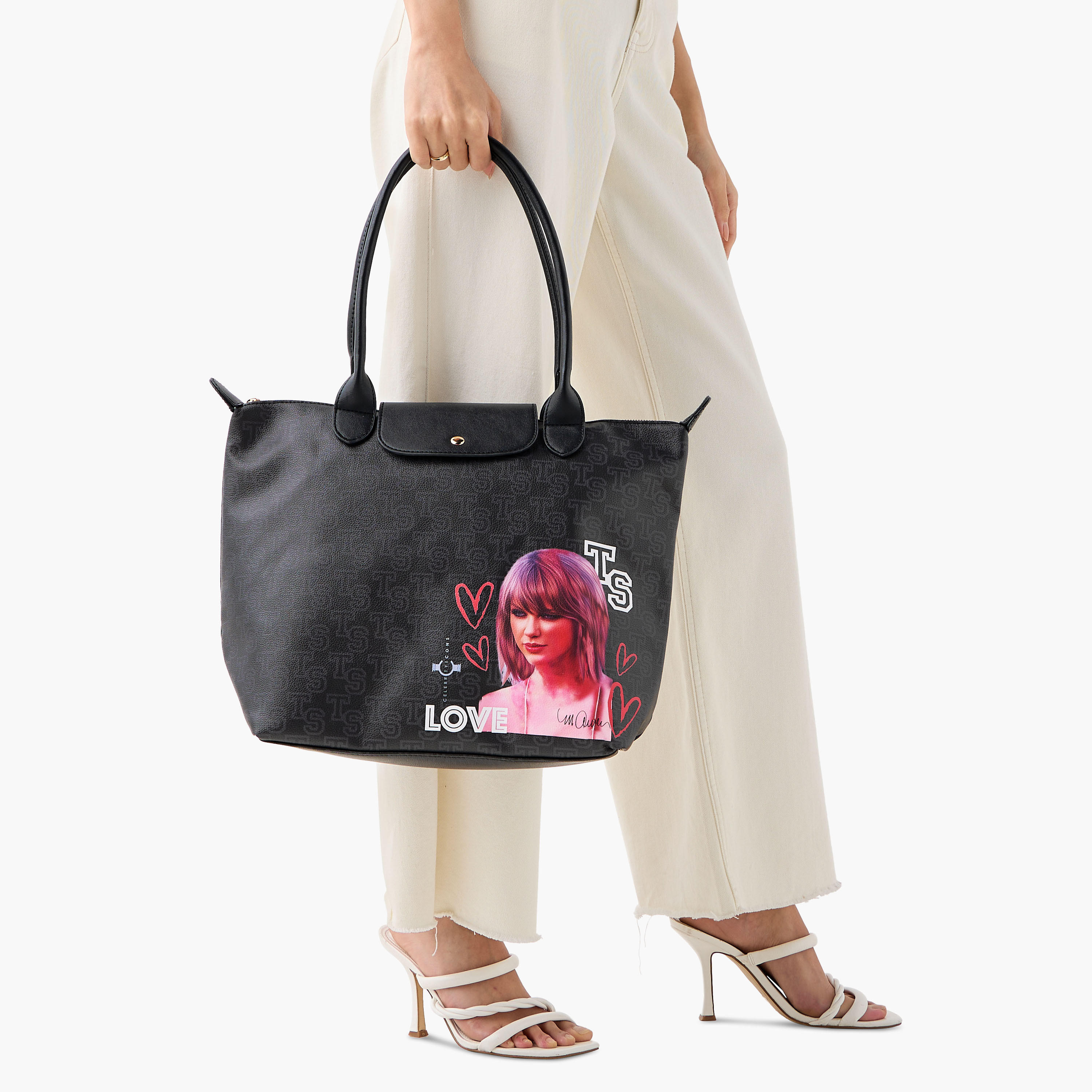 Sasha Celebrity Icons Taylor Swift Tote Bag with Double Handles-women-bagsandwallets-handbags-image-2