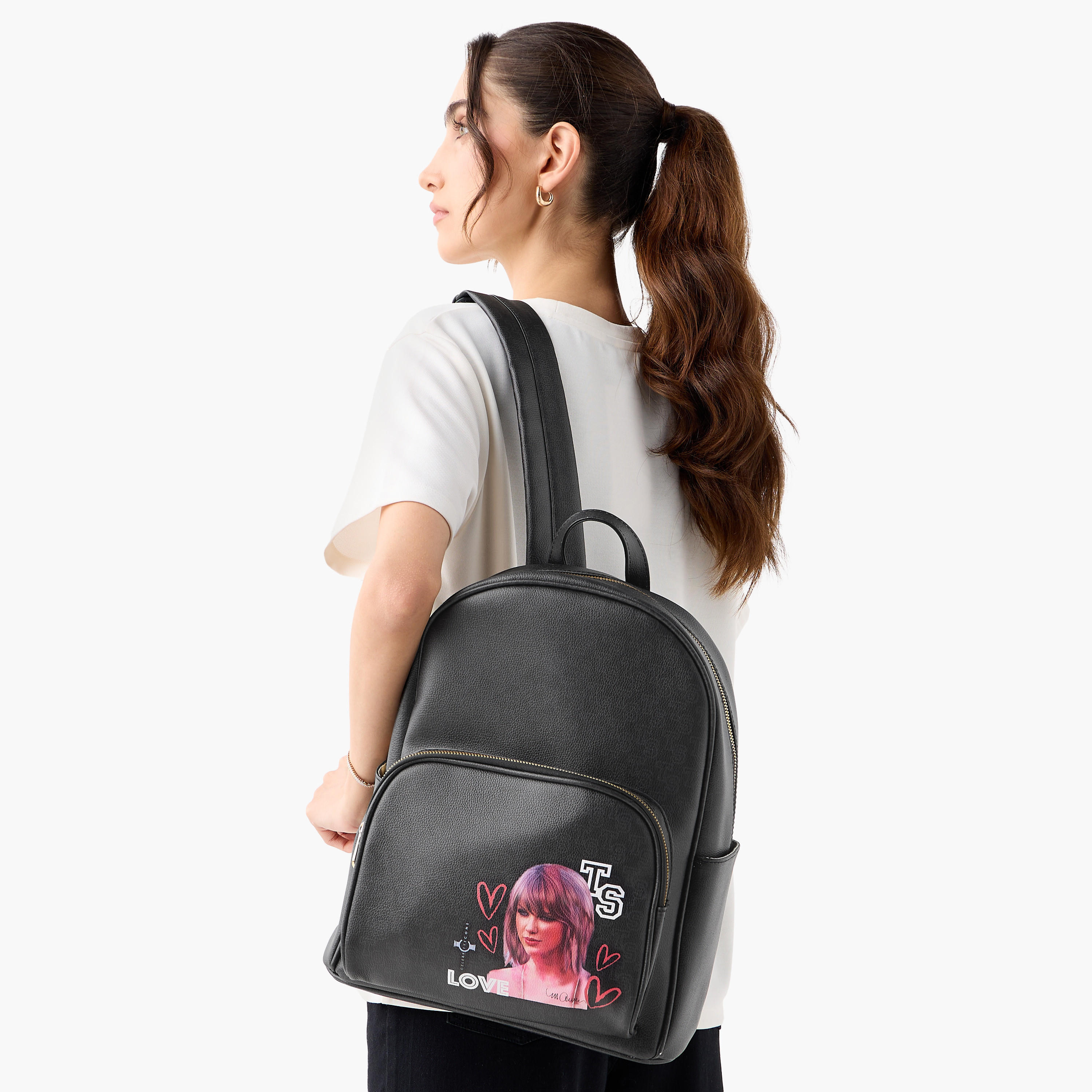 Sasha Celebrity Icons Taylor Swift Backpack with Adjustable Straps and  Zip Closure-women-bagsandwallets-backpacks-image-2