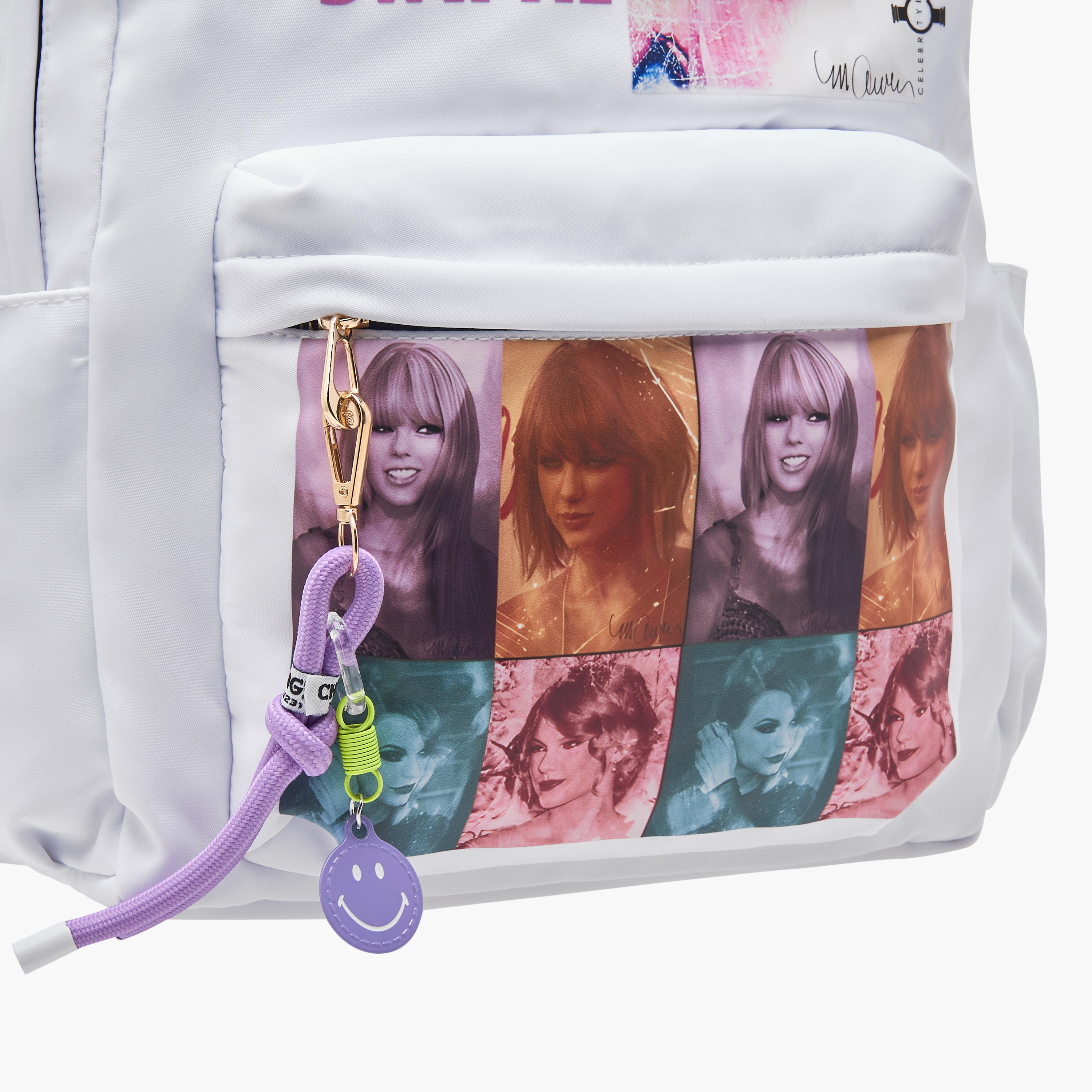Sasha Taylor Swift Print Backpack with Zip Closure and Laptop Compartment-women-bagsandwallets-backpacks-image-5