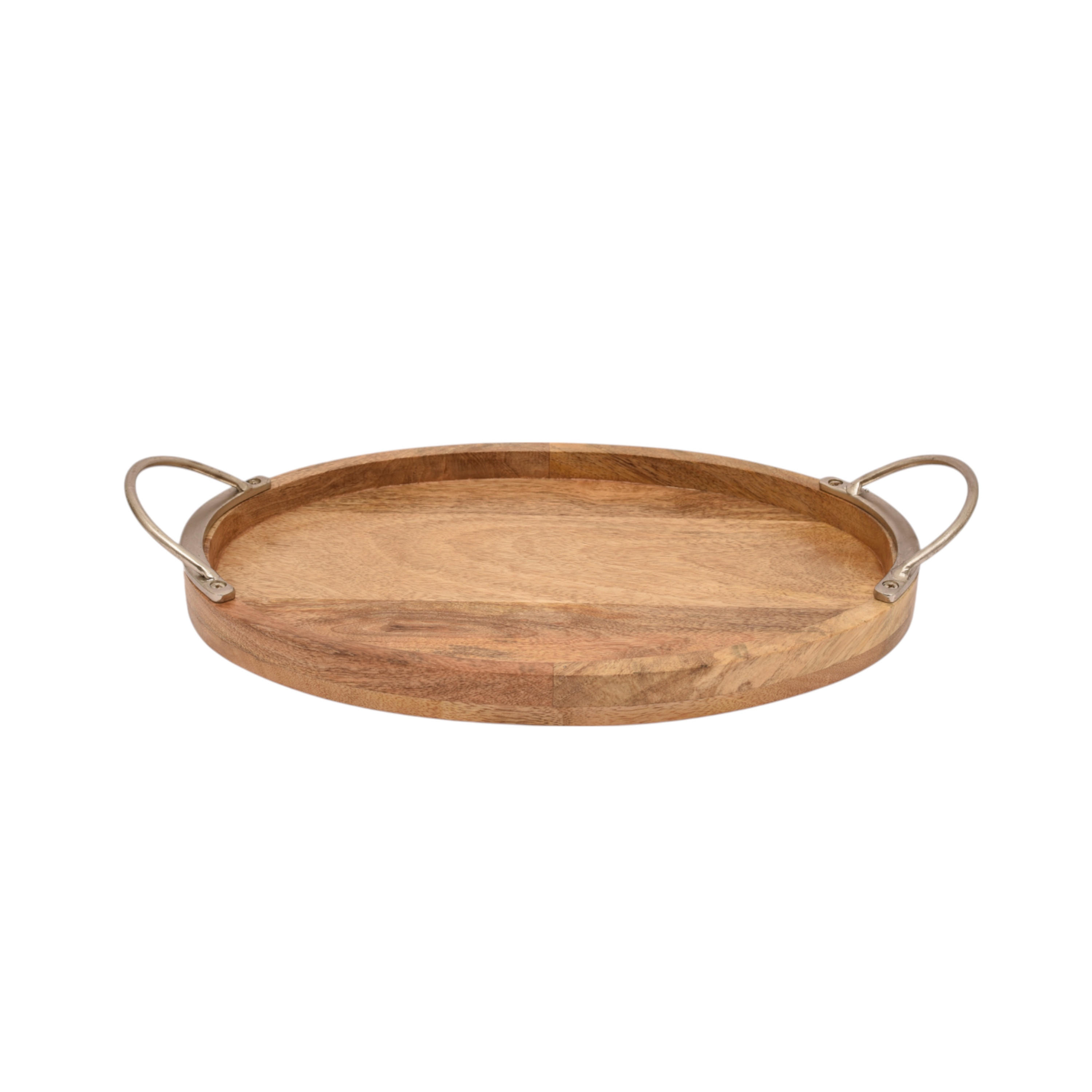 Crafted by Lifestyle Wooden Tray with Handle-household-decor-boxesandtrays-image-1
