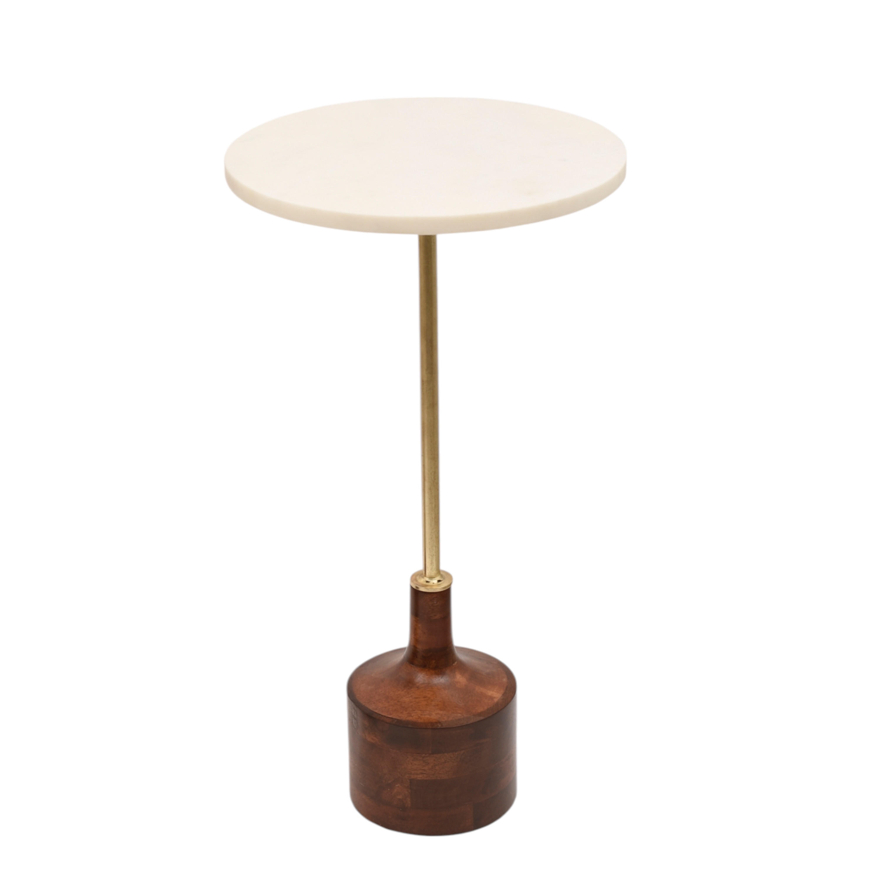 Crafted by Lifestyle Marble Top Accent Table-furniture-livingroom-sideandendtables-image-1