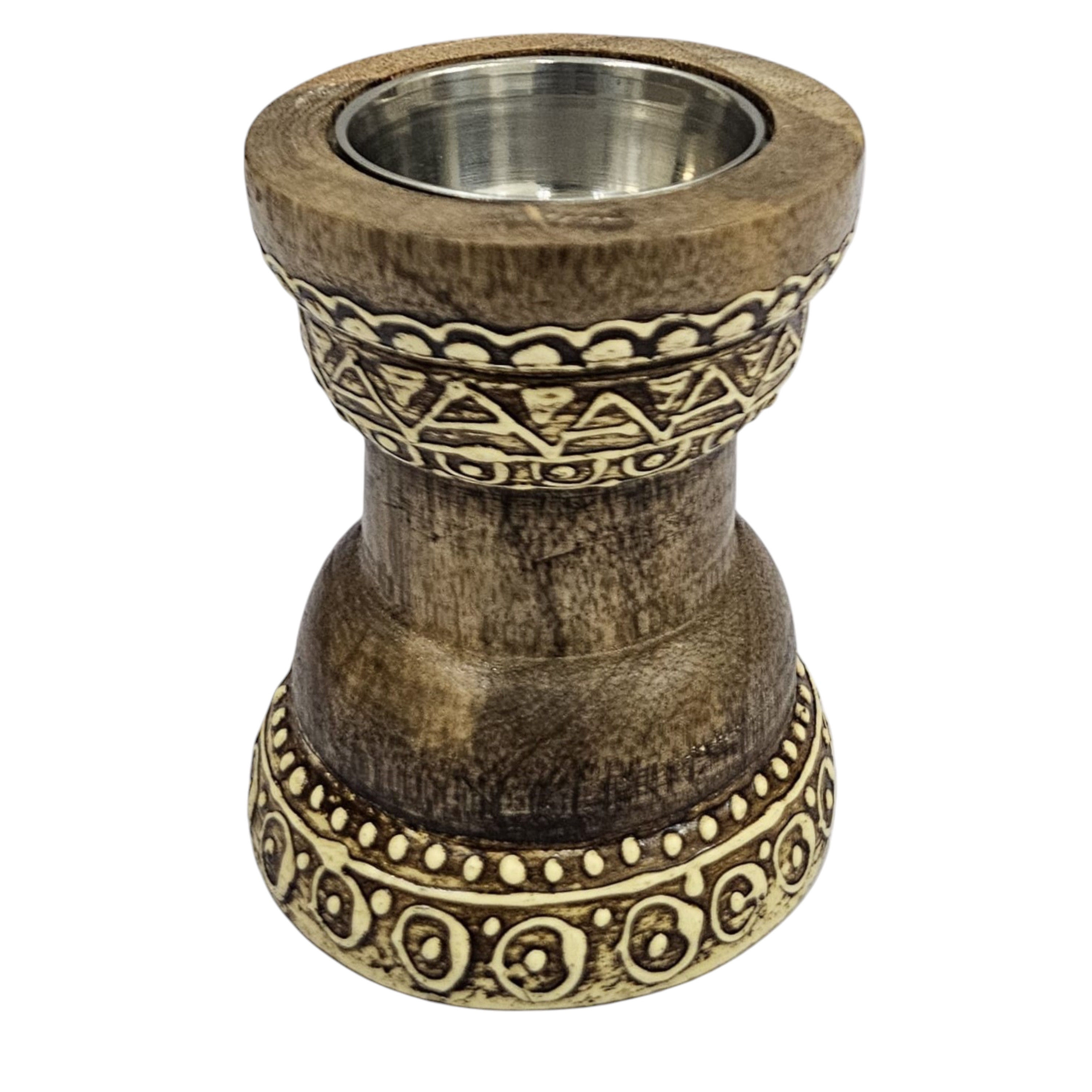 Crafted by Lifestyle Painted Detail Wooden Bakhoor Burner-household-homefragrance-burners-image-1