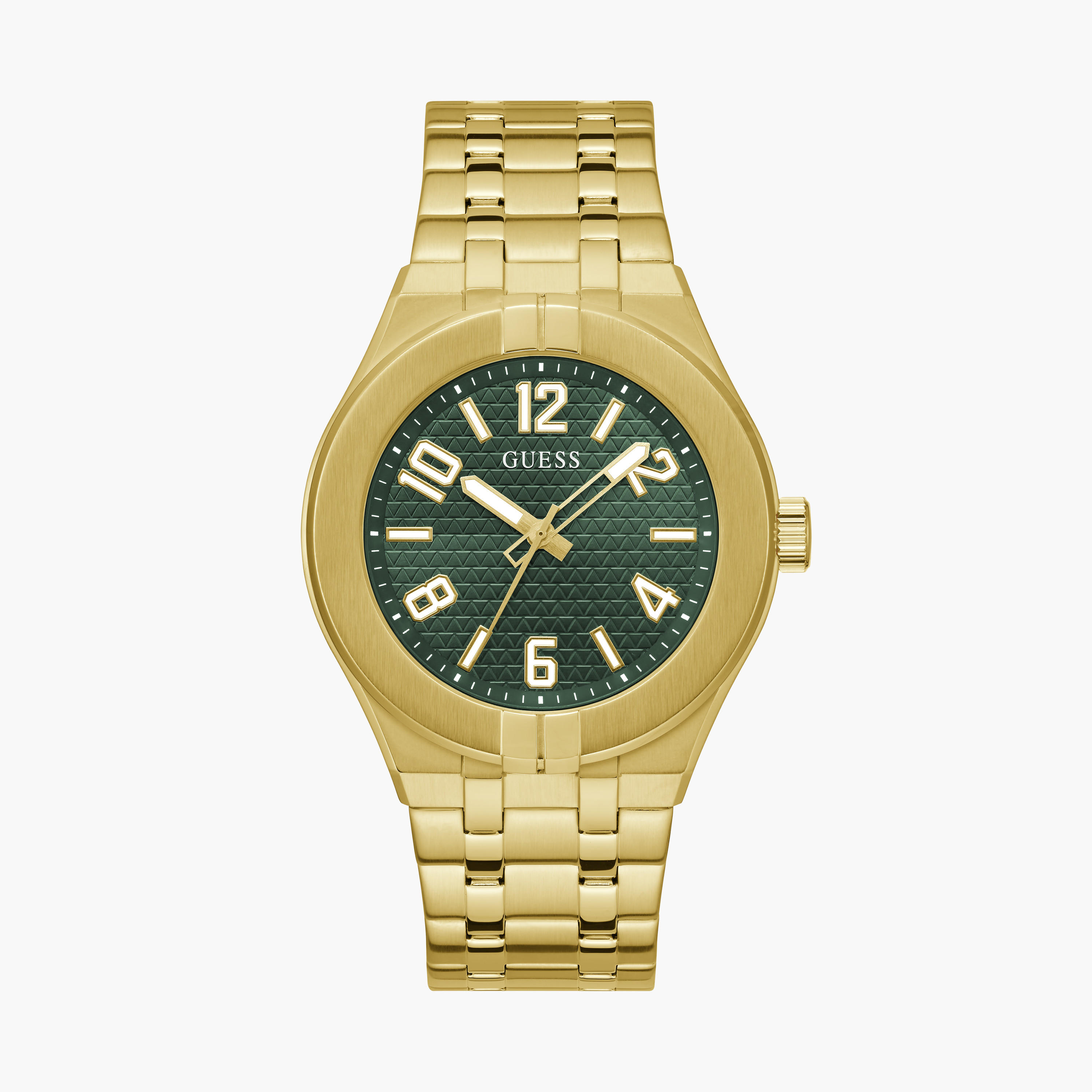 غيس- ساعة رجالية 44 مم تناظرية سوار ستانلس ستيل باللون الذهبي | GW0661G2-men-watchesandjewellery-watches-image-1