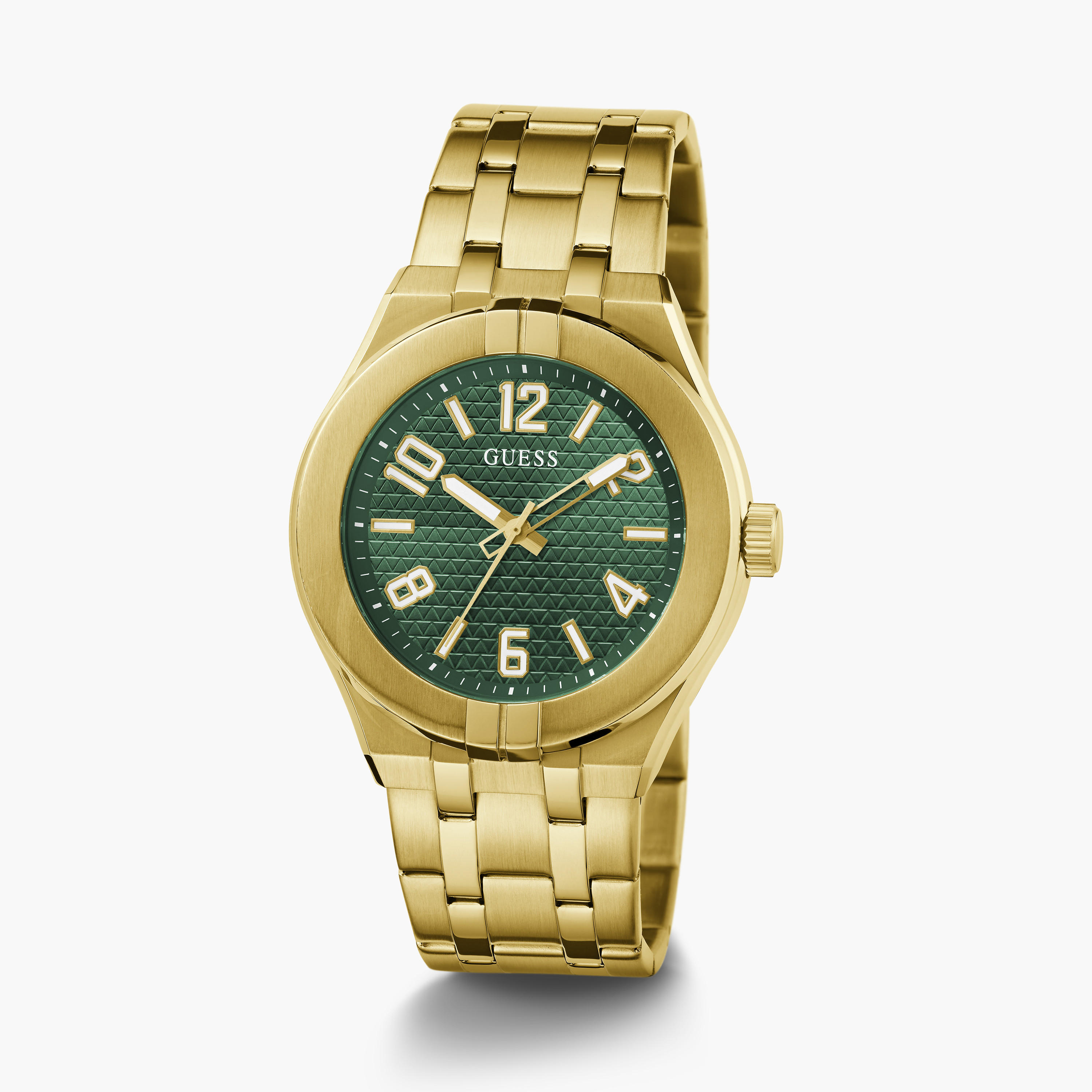 غيس- ساعة رجالية 44 مم تناظرية سوار ستانلس ستيل باللون الذهبي | GW0661G2-men-watchesandjewellery-watches-image-2