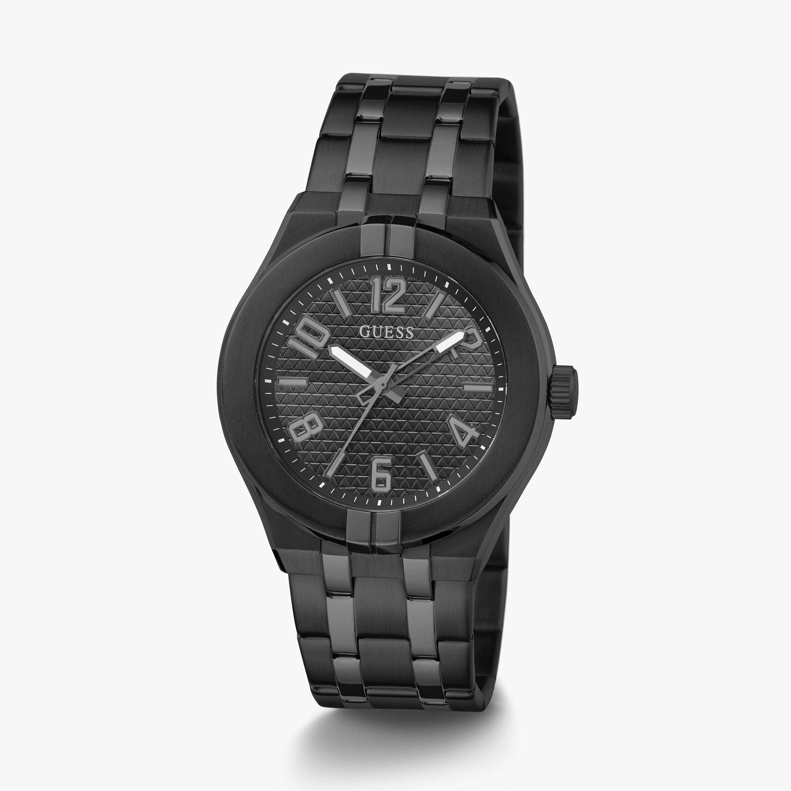 غيس- ساعة رجالية 44 مم تناظرية سوار ستانلس ستيل باللون الأسود | GW0661G3-men-watchesandjewellery-watches-image-2