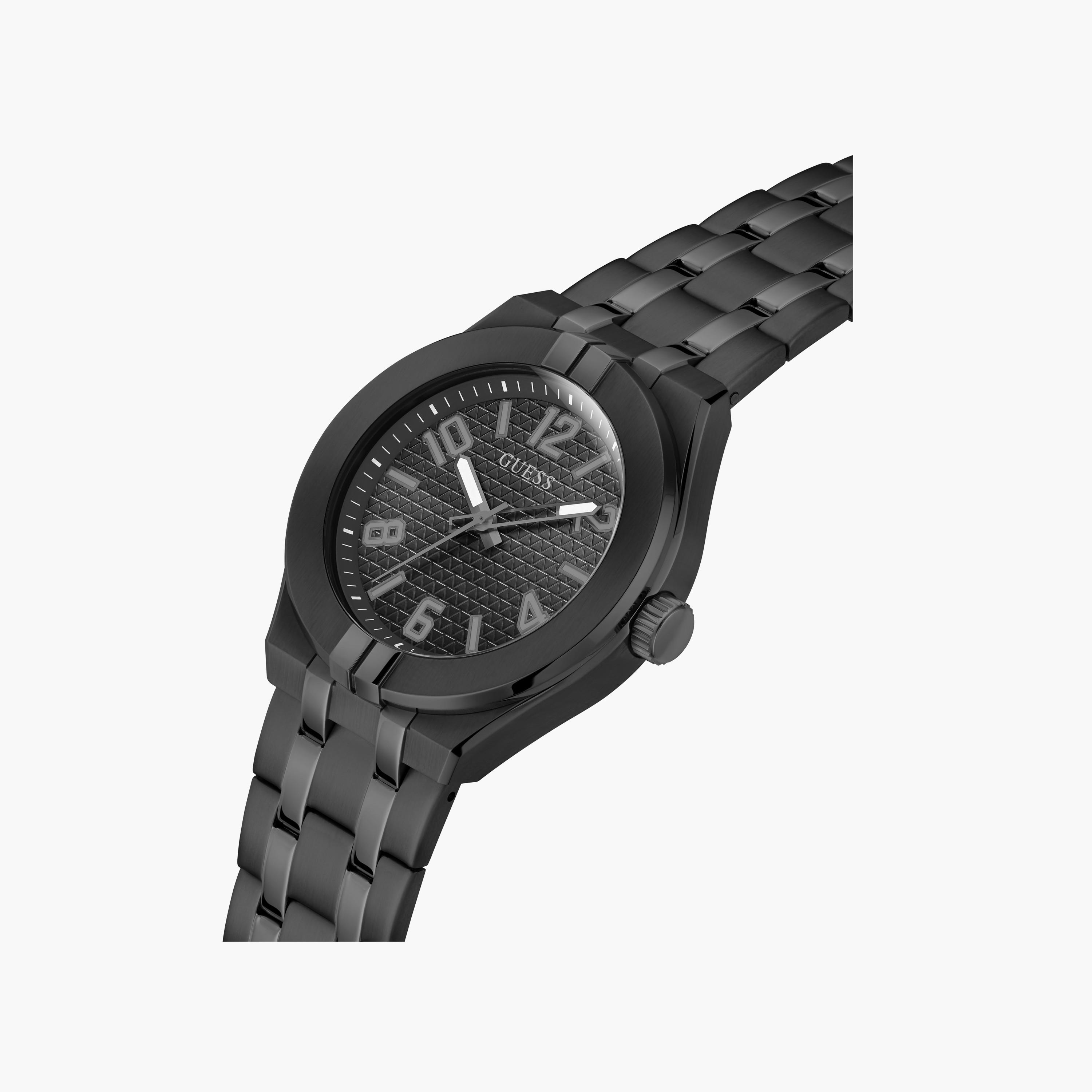 غيس- ساعة رجالية 44 مم تناظرية سوار ستانلس ستيل باللون الأسود | GW0661G3-men-watchesandjewellery-watches-image-4