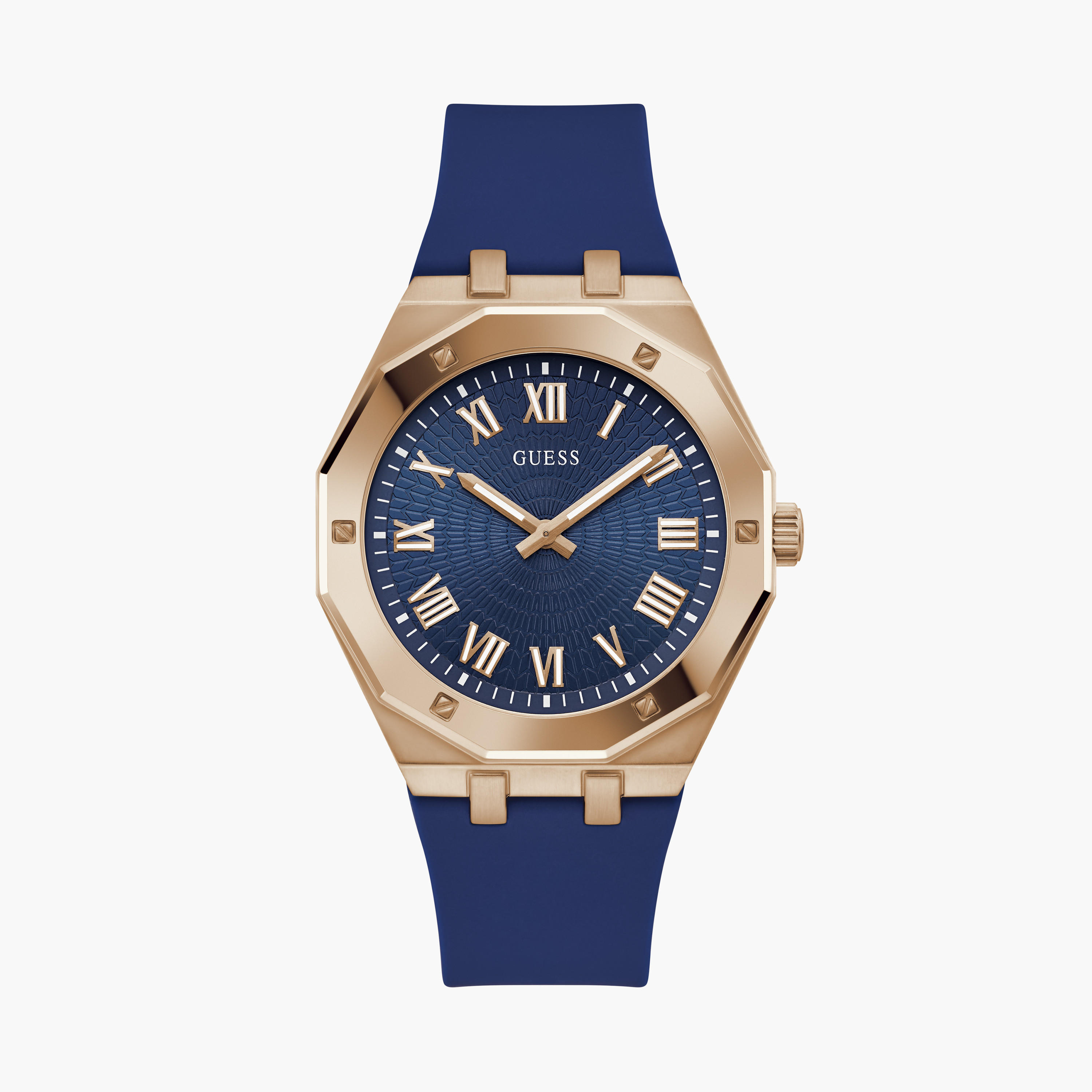 غيس- ساعة رجالية 42 مم تناظرية سوار سيليكون باللون الأزرق | GW0663G3-men-watchesandjewellery-watches-image-1