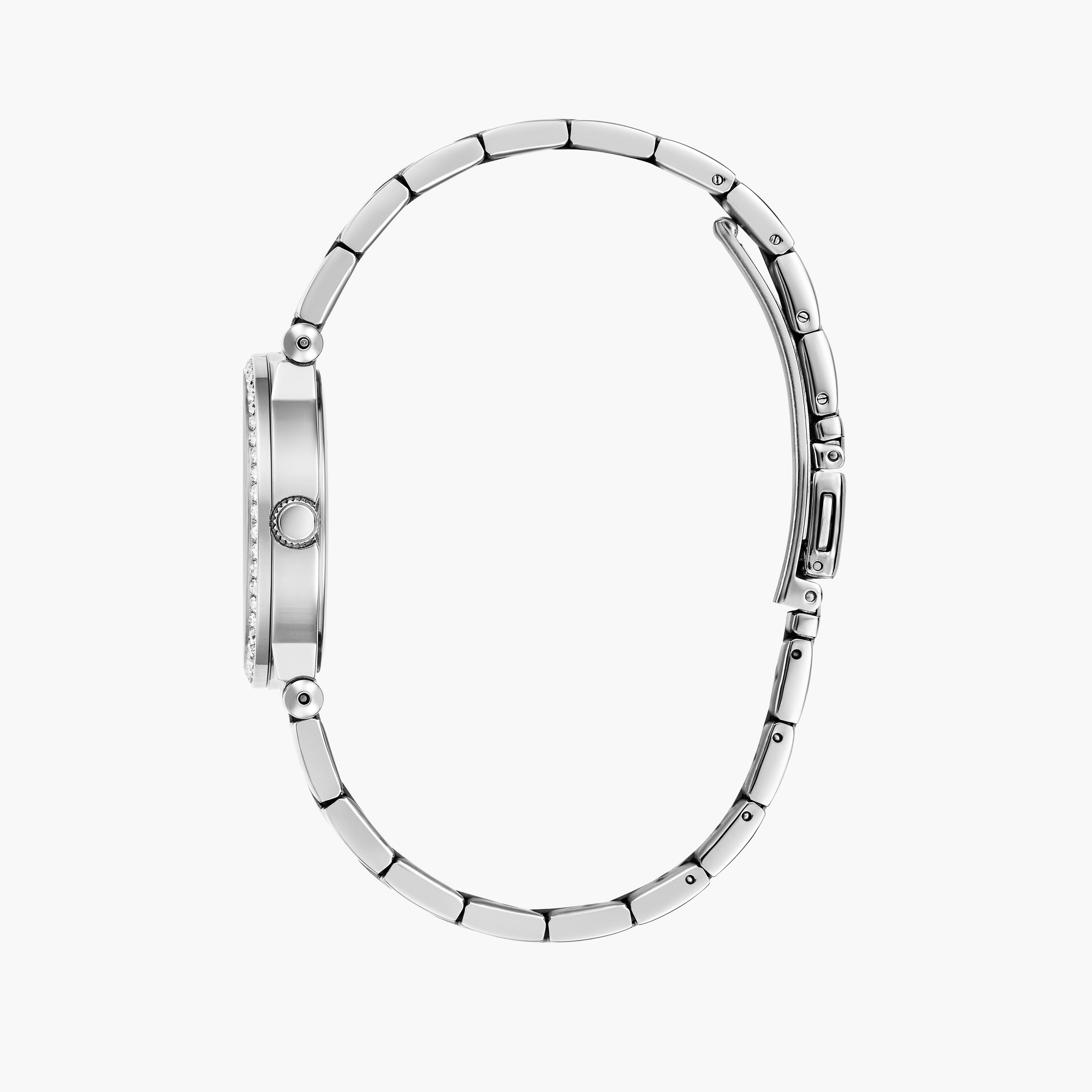 Guess Women's 32 MM Silver Analog Metal Strap Watch | GW0686L1-women-watchesandjewellery-watches-image-3