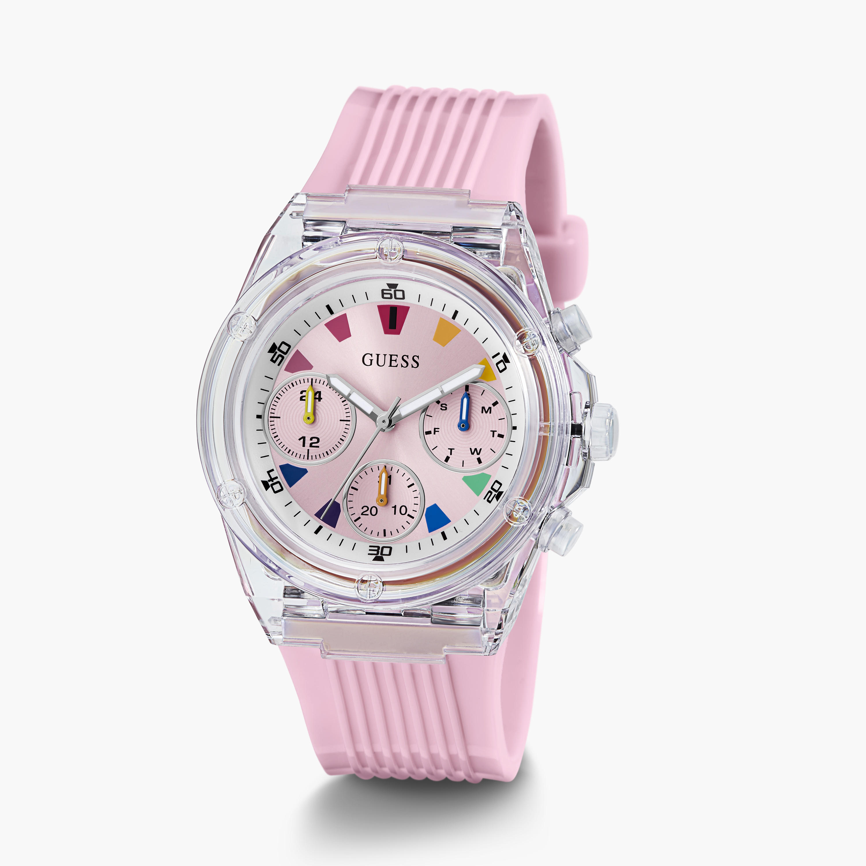 غيس- ساعة النسائية سوار سيليكون 39 مم باللون الوردي | GW0438L7-women-watchesandjewellery-watches-image-2