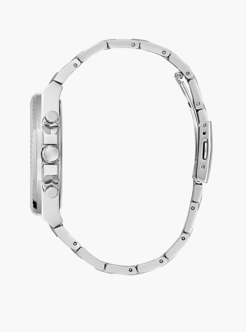 Guess Men's 44 MM Silver Chronograph Metal Strap Watch | GW0703G1-men-watchesandjewellery-watches-image-3
