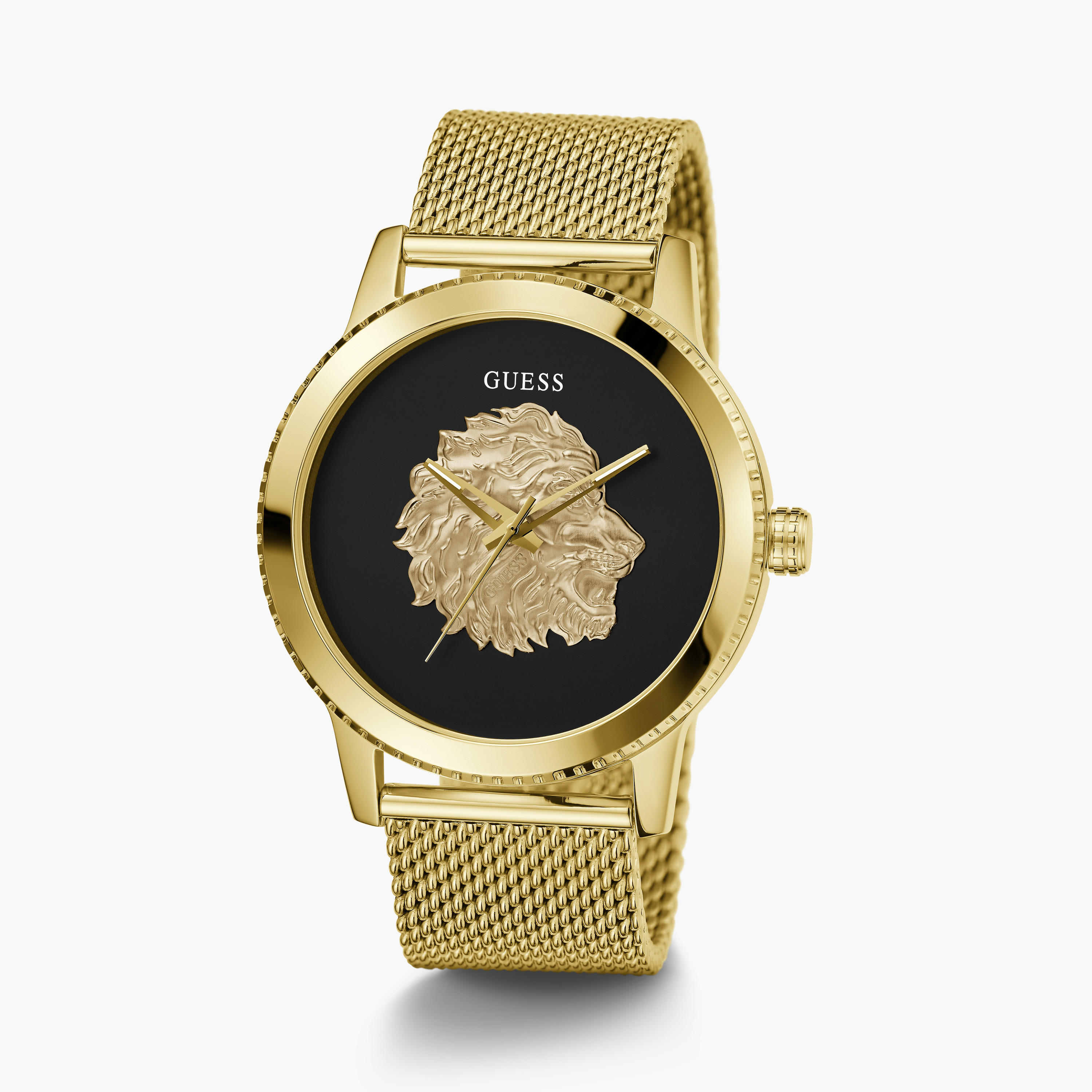 غيس- ساعة رجالية شبكية ذهبية 44 مم سوار ستانلس ستيل | GW0702G1-men-watchesandjewellery-watches-image-2