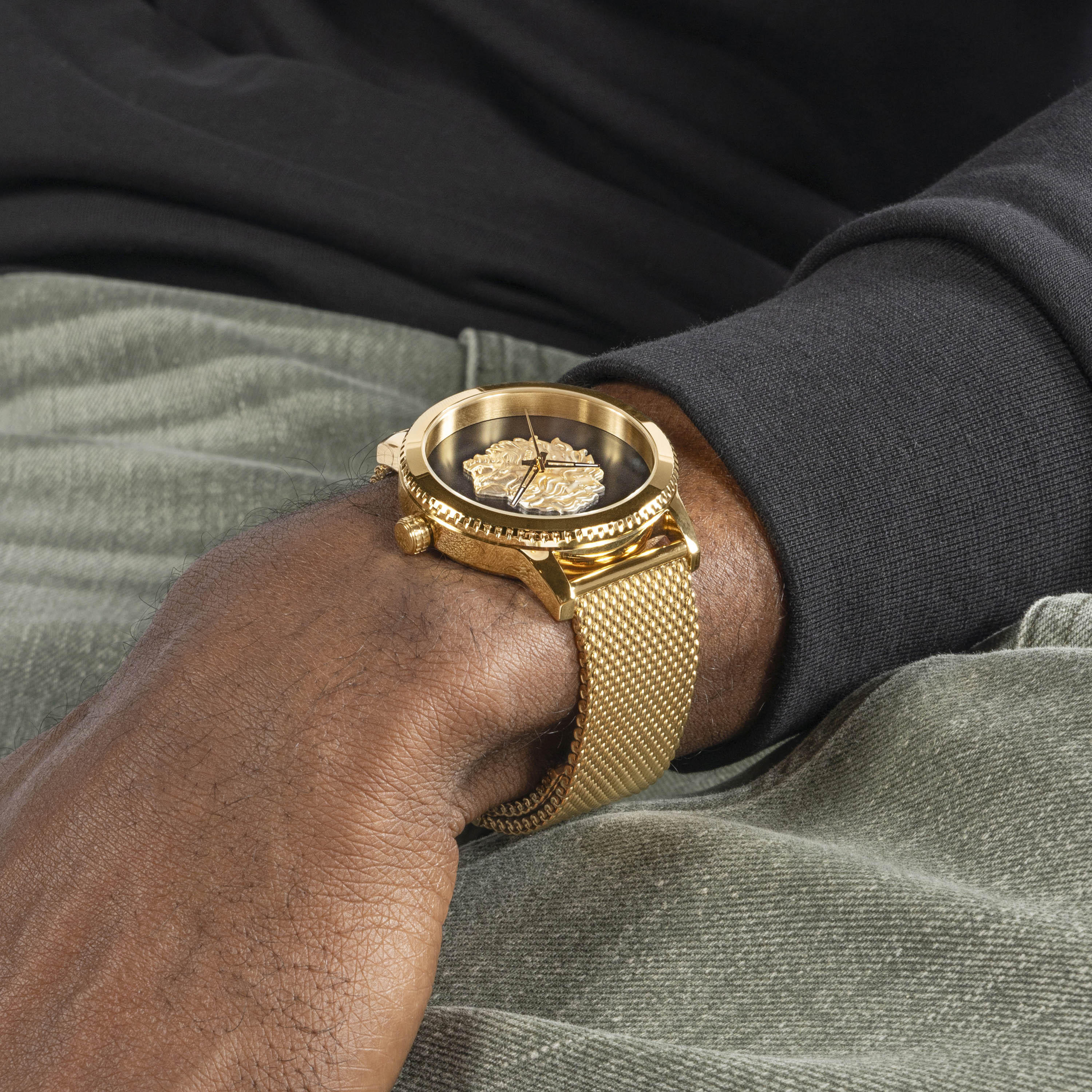 غيس- ساعة رجالية شبكية ذهبية 44 مم سوار ستانلس ستيل | GW0702G1-men-watchesandjewellery-watches-image-6
