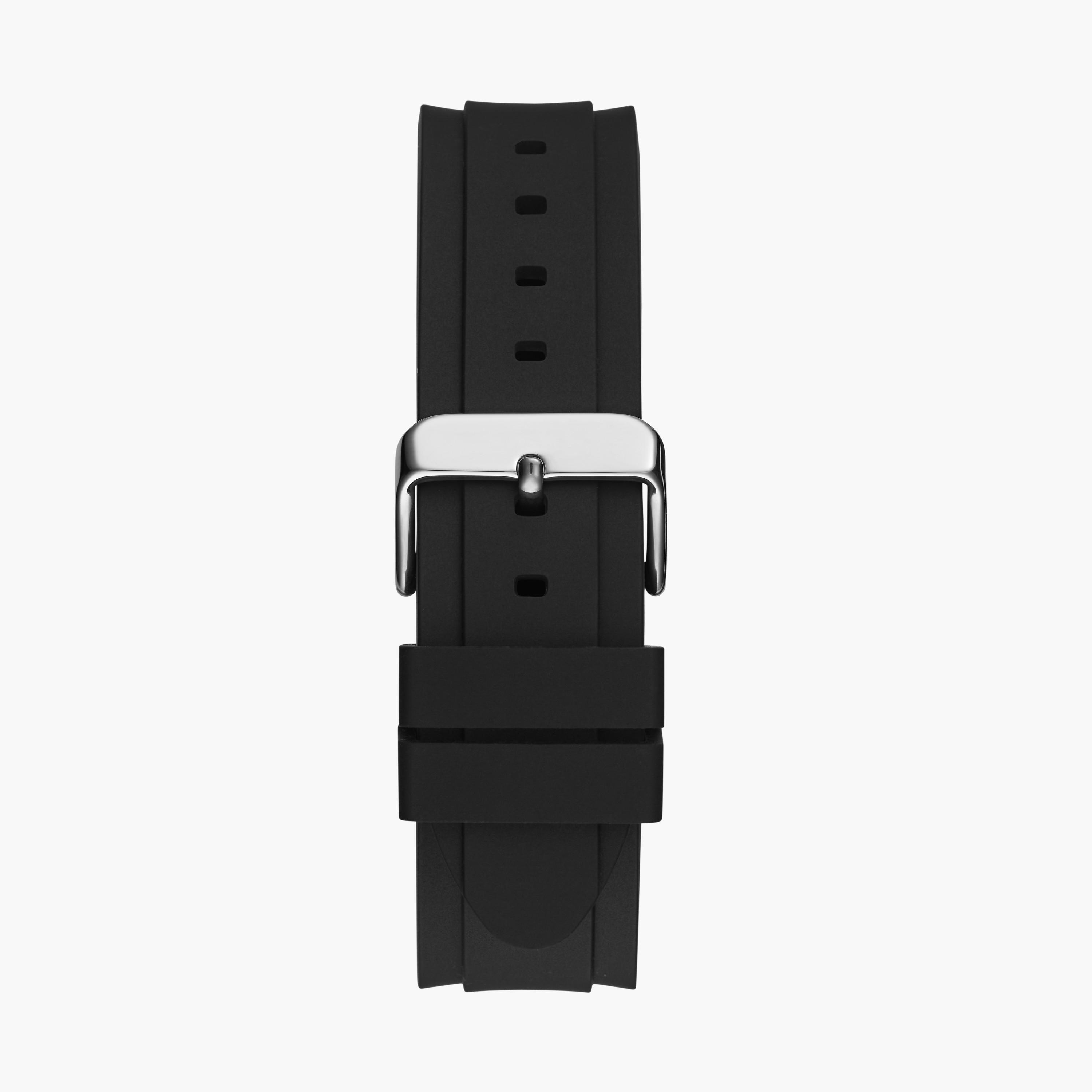 Guess Men's 44 MM Black Chronograph Silicone Strap Watch | GW0708G1-men-watchesandjewellery-watches-image-5