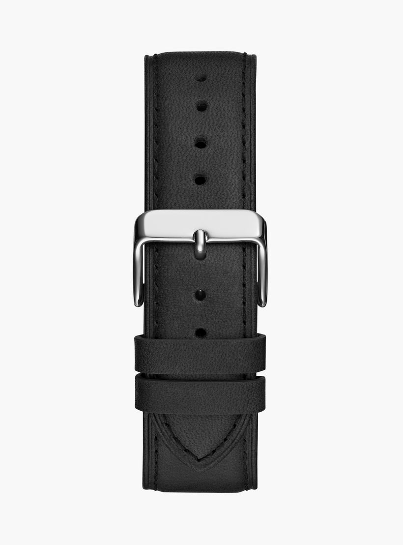 Guess Men's 44 MM Black Chronograph Leather Strap Watch | GW0709G1-men-watchesandjewellery-watches-image-5