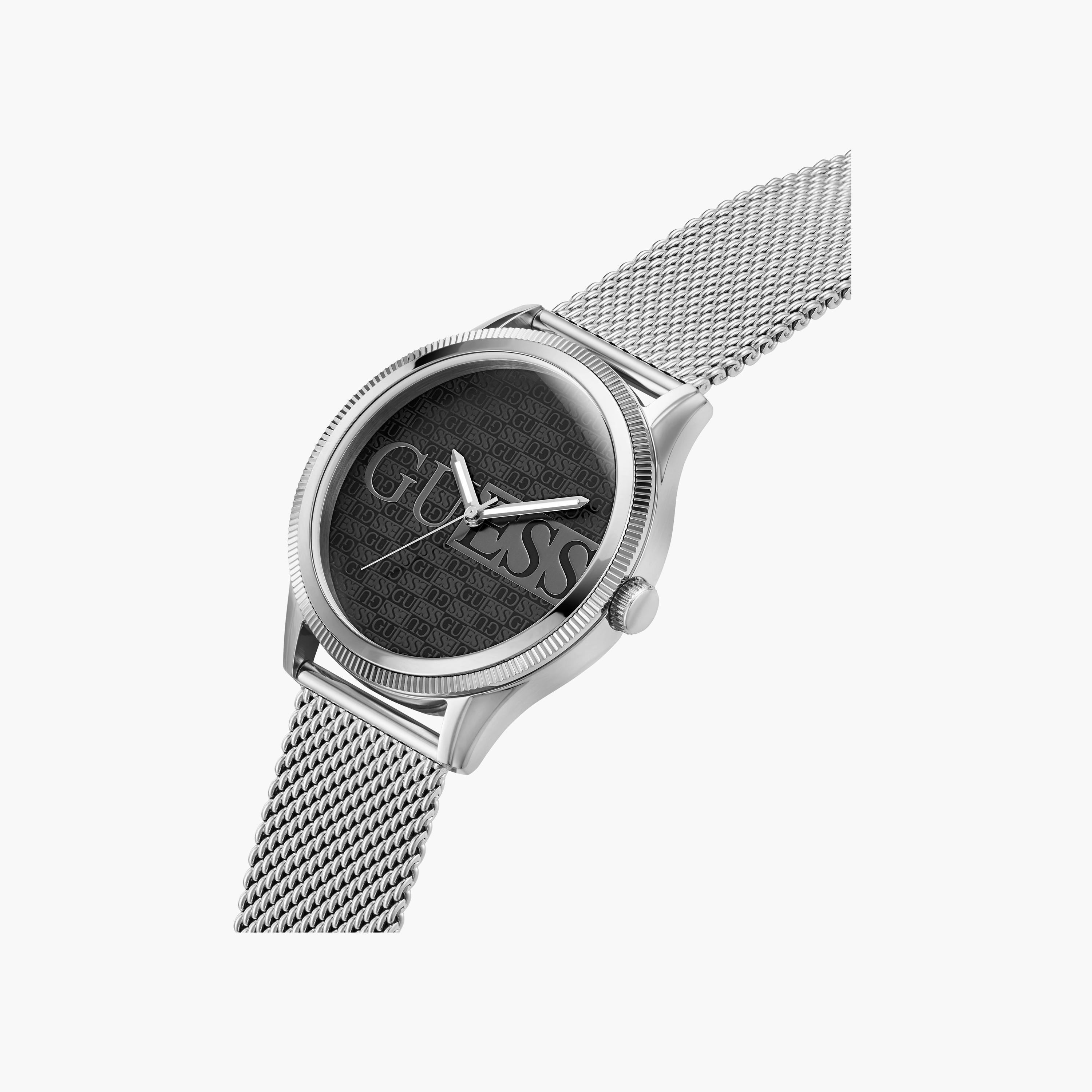 غيس- ساعة رجالية كرونوغراف فضية 44 مم سوار شبكي | GW0710G1-men-watchesandjewellery-watches-image-4