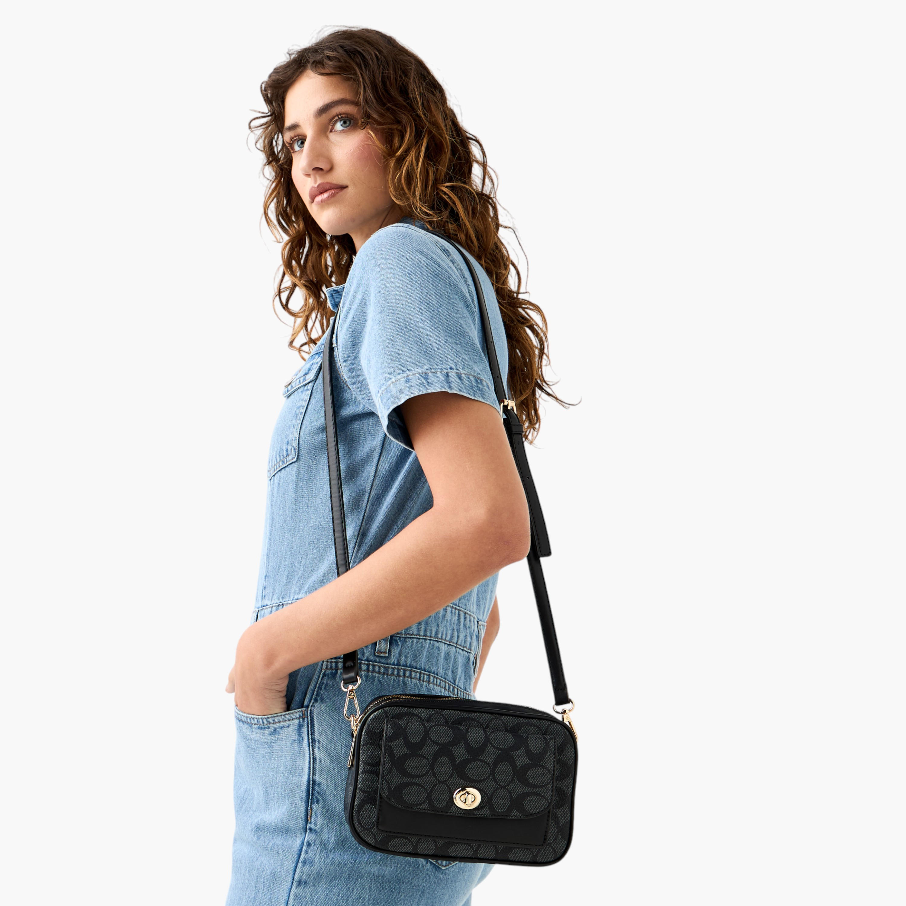 شنطة كروس بودي بارزة الملمس بسحاب إغلاق وحزام قابل للفصل من ساشا-women-bagsandwallets-handbags-image-2