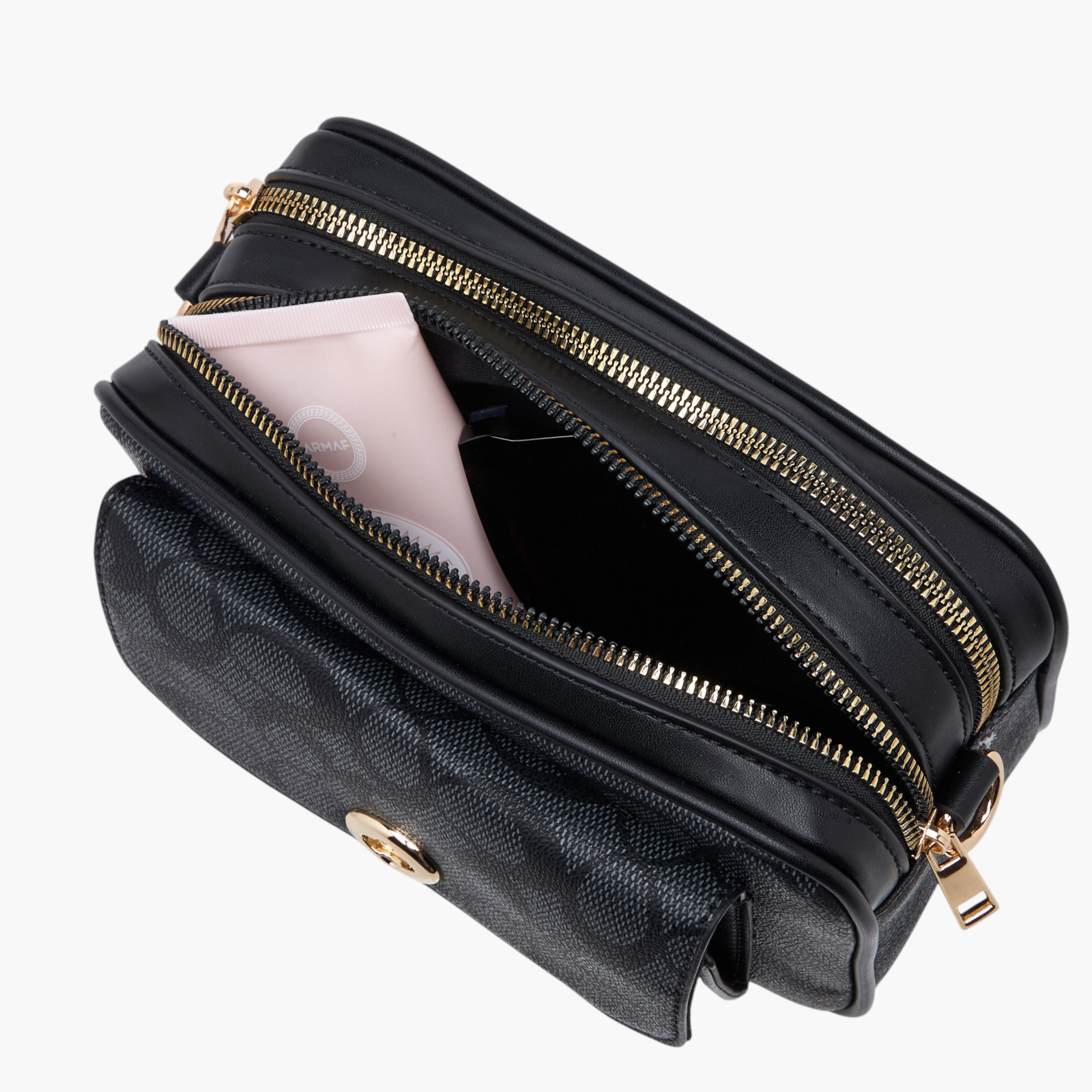 شنطة كروس بودي بارزة الملمس بسحاب إغلاق وحزام قابل للفصل من ساشا-women-bagsandwallets-handbags-image-8