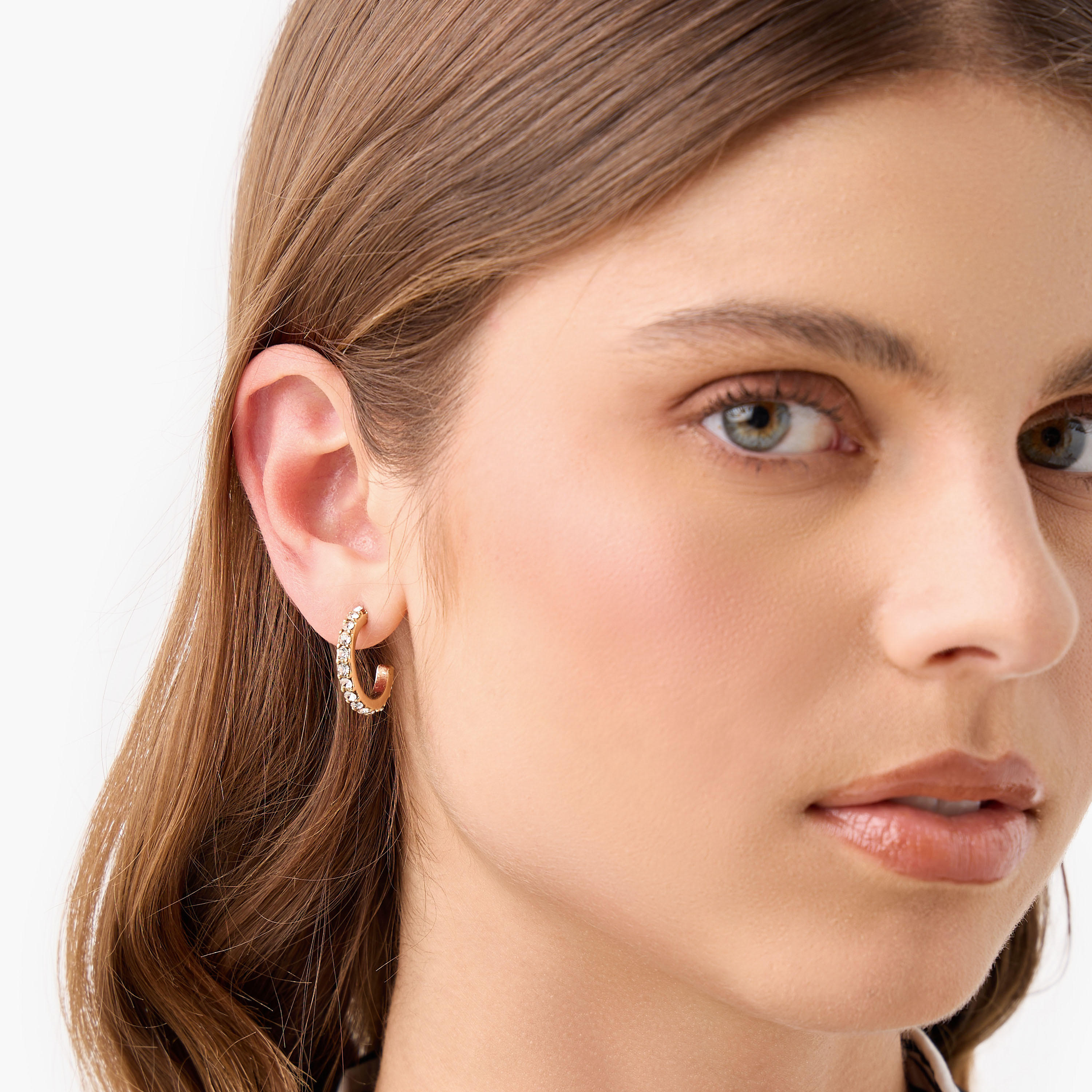 حلقان ميتاليك متنوعة بمكبس إغلاق خلفي - طقم 9 أزواج-women-watchesandjewellery-jewellery-earrings-image-2