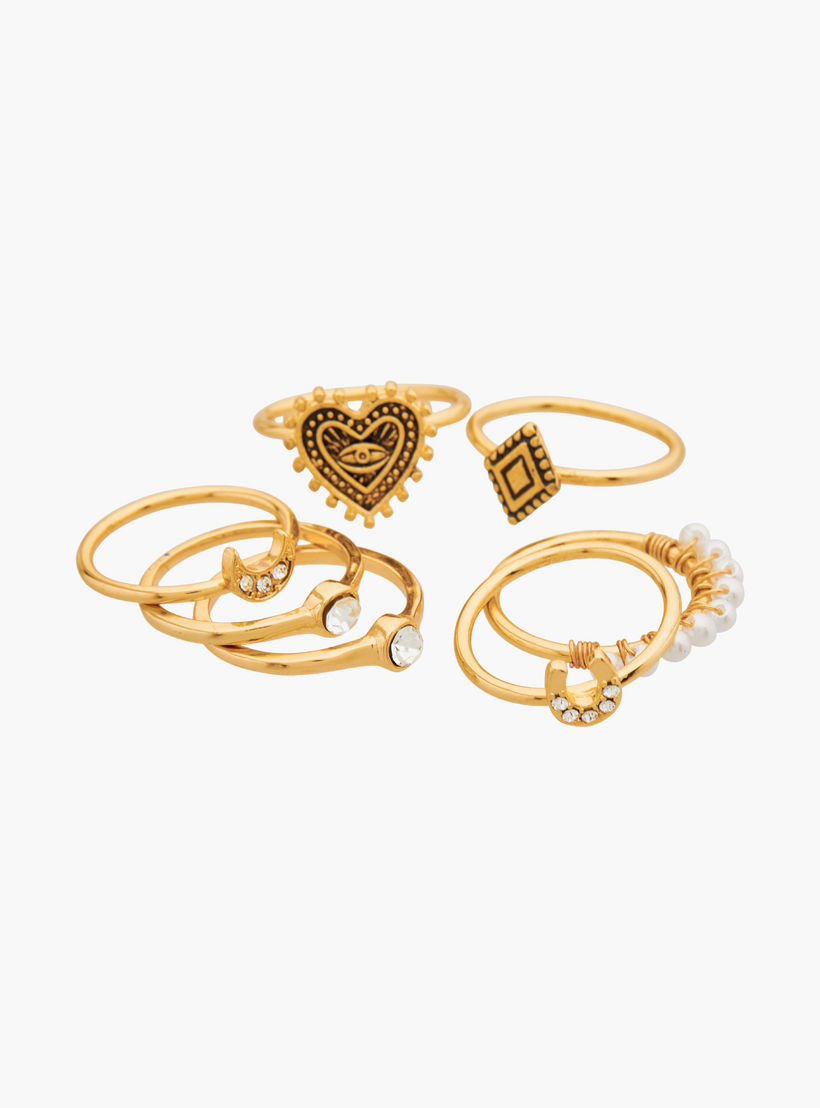 Embellished 7-Piece Ring Set - S-M-women-watchesandjewellery-jewellery-rings-image-4