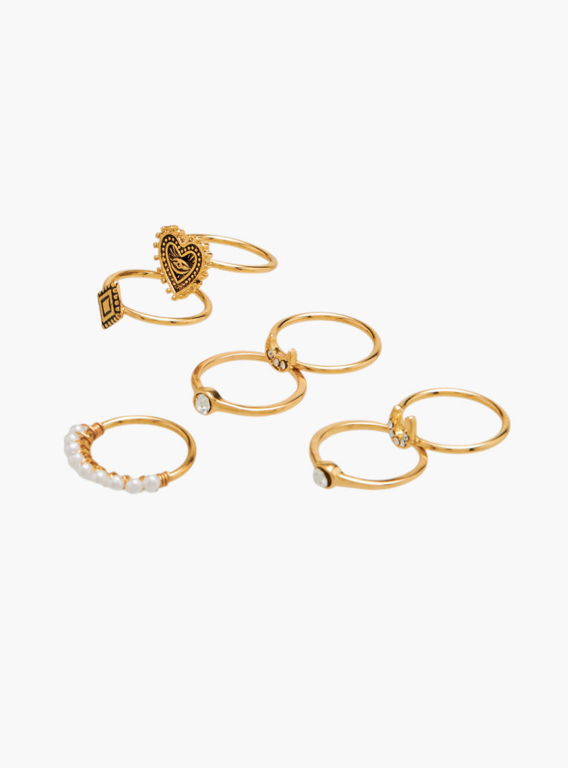 مجموعة خواتم متنوعة 7 قطع - L-XL-women-watchesandjewellery-jewellery-rings-image-3