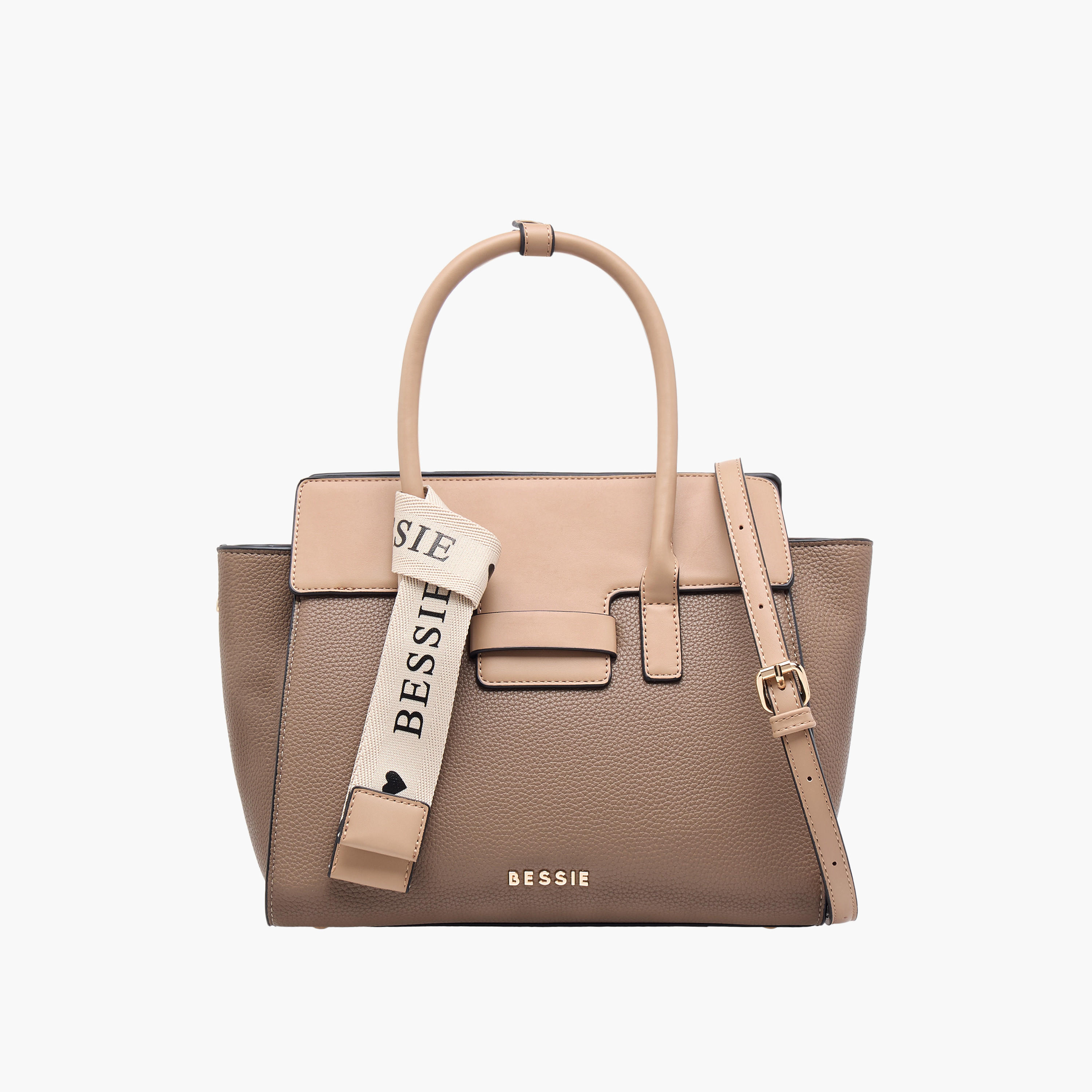 شنطة توتي بارزة الملمس بسحاب إغلاق ومقبض قابل للفصل من بيسي لندن-women-bagsandwallets-handbags-image-1
