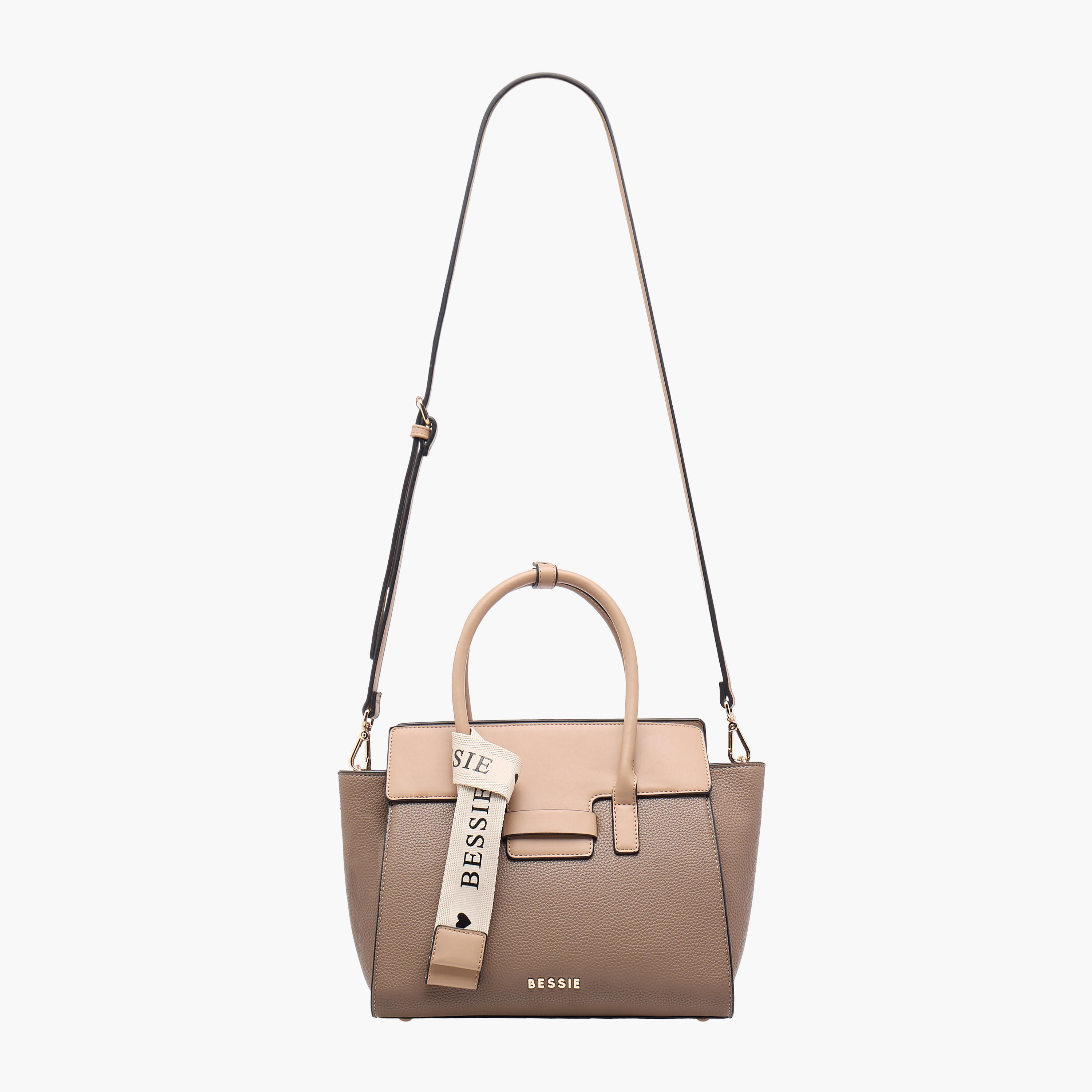 شنطة توتي بارزة الملمس بسحاب إغلاق ومقبض قابل للفصل من بيسي لندن-women-bagsandwallets-handbags-image-3