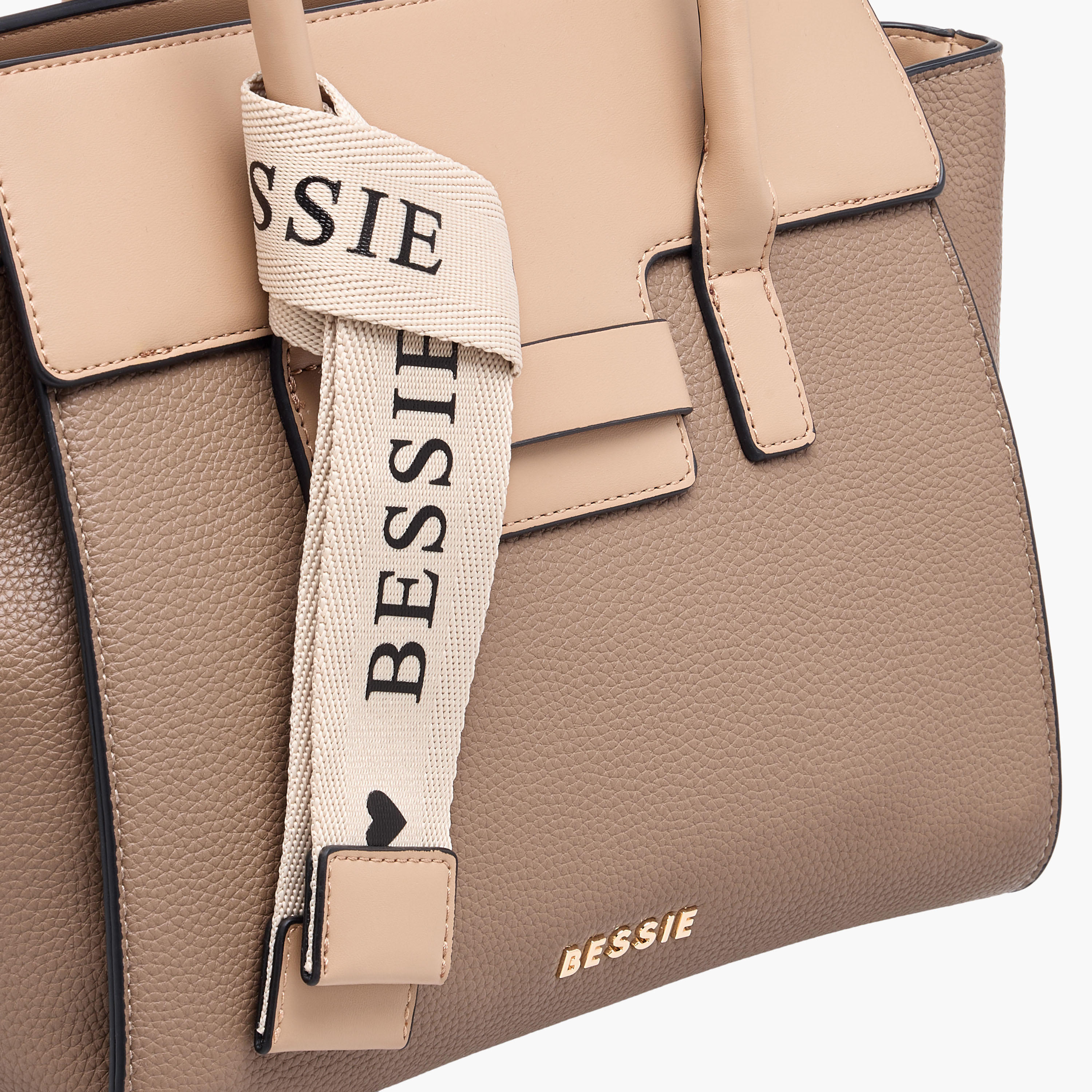 شنطة توتي بارزة الملمس بسحاب إغلاق ومقبض قابل للفصل من بيسي لندن-women-bagsandwallets-handbags-image-5
