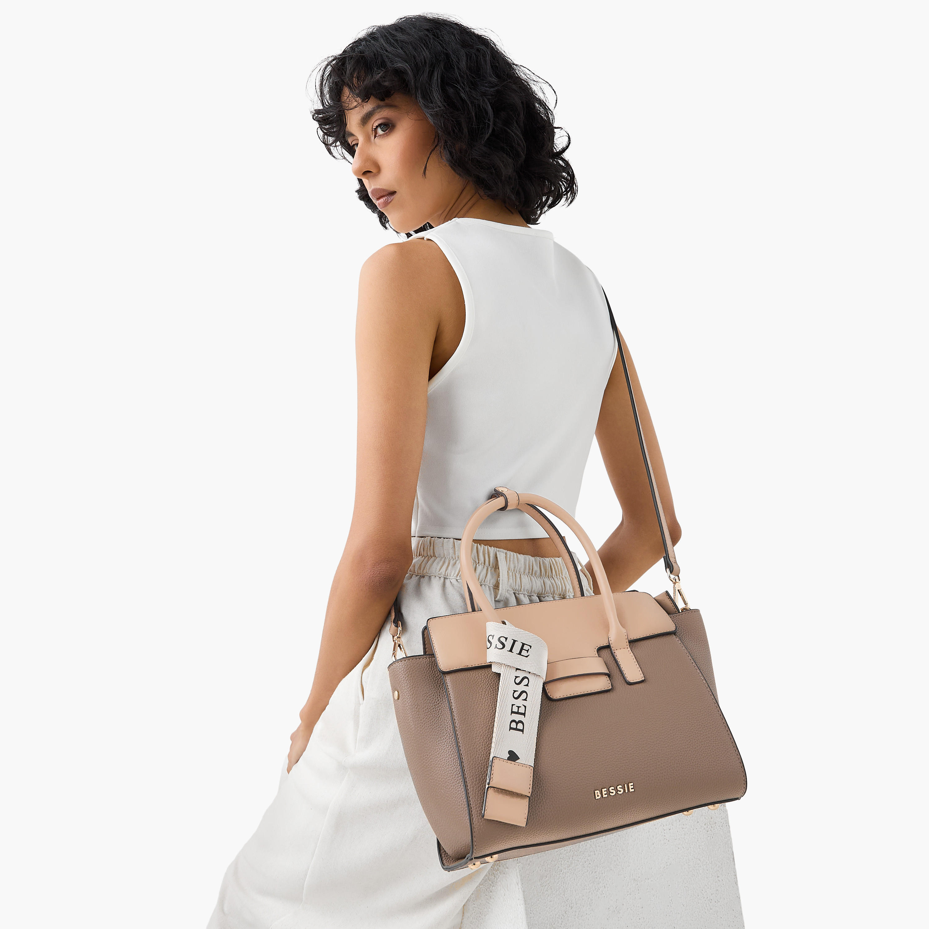 شنطة توتي بارزة الملمس بسحاب إغلاق ومقبض قابل للفصل من بيسي لندن-women-bagsandwallets-handbags-image-8