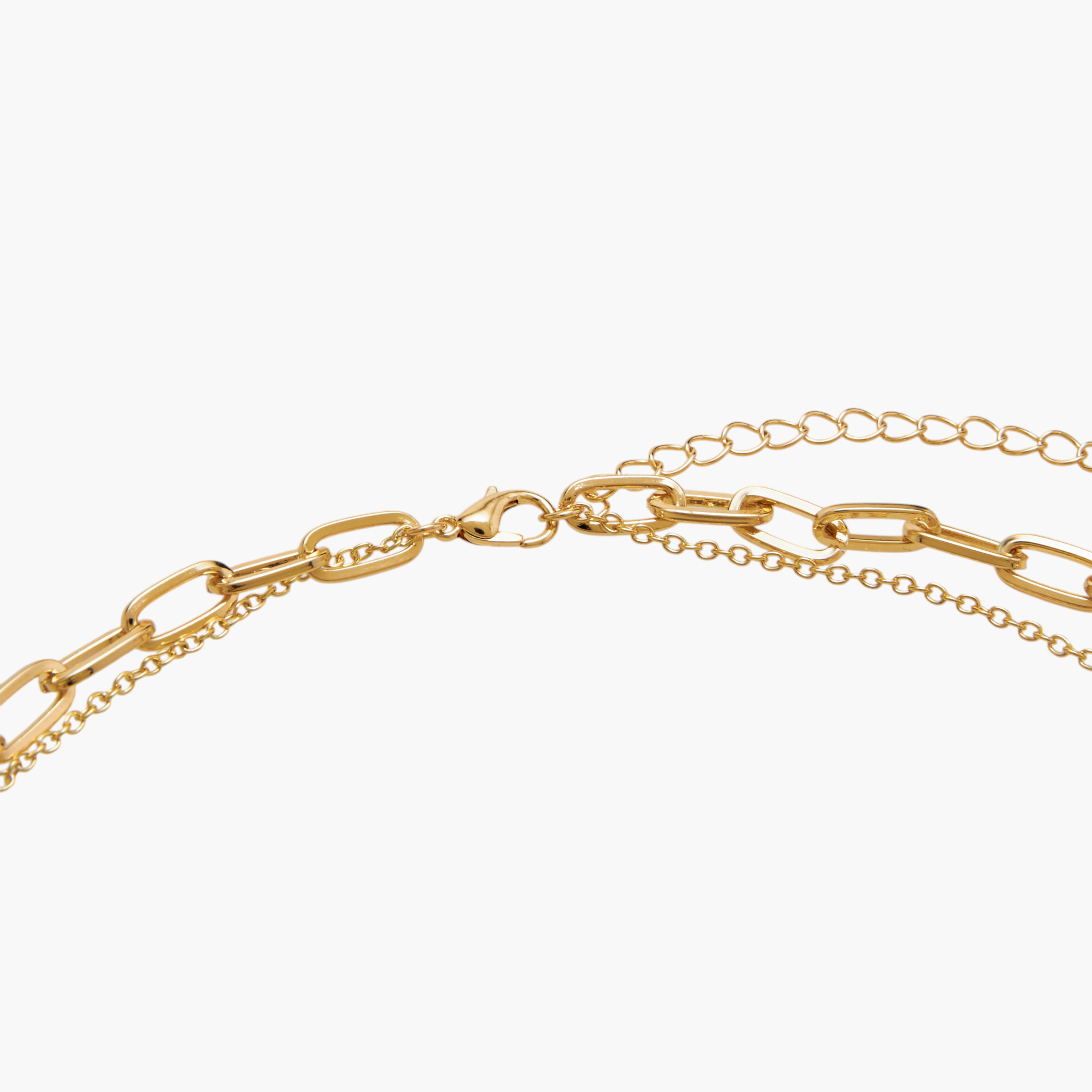 قلادة متعددة الطبقات بمشبك إغلاق ودلايات-women-watchesandjewellery-jewellery-necklacesandpendants-image-4