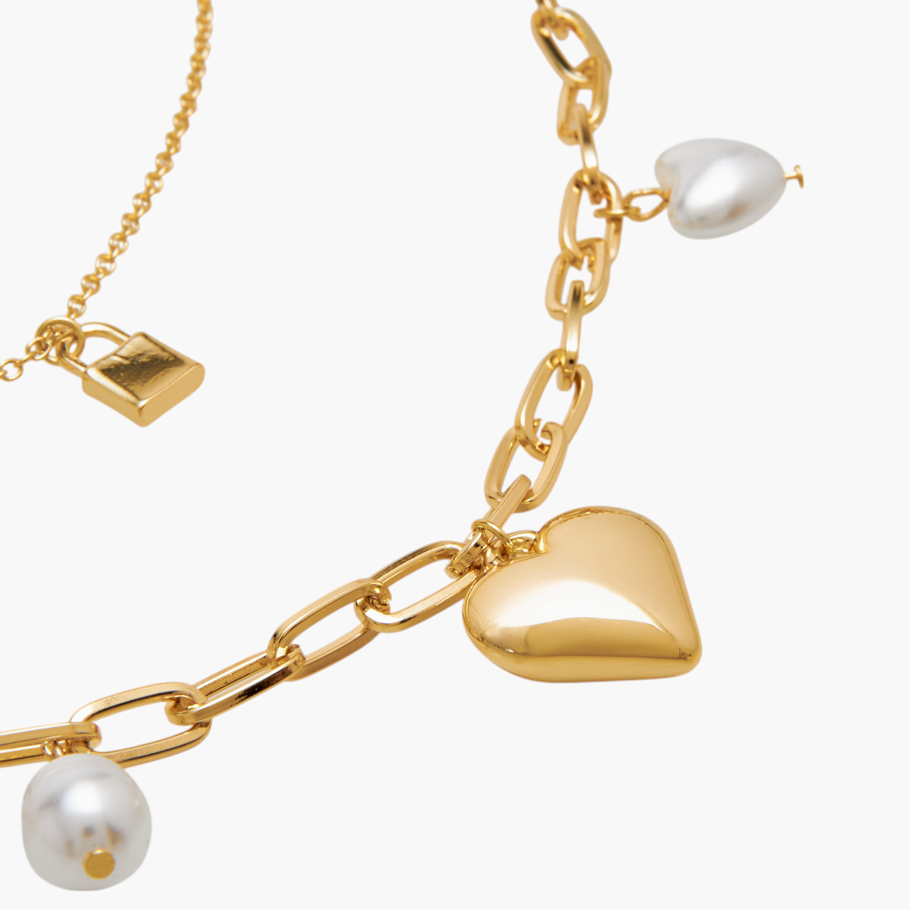 قلادة متعددة الطبقات بمشبك إغلاق ودلايات-women-watchesandjewellery-jewellery-necklacesandpendants-image-5