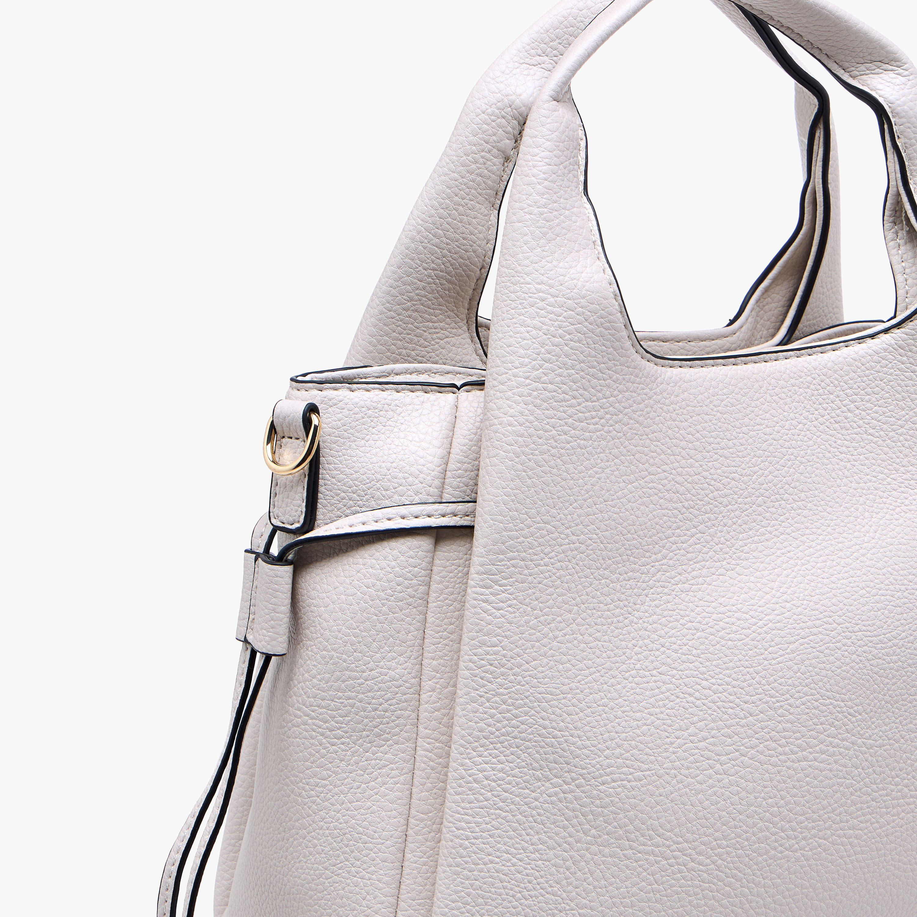 Sasha Textured Tote Bag with Zip Closure and Top Handle-women-bagsandwallets-handbags-image-5