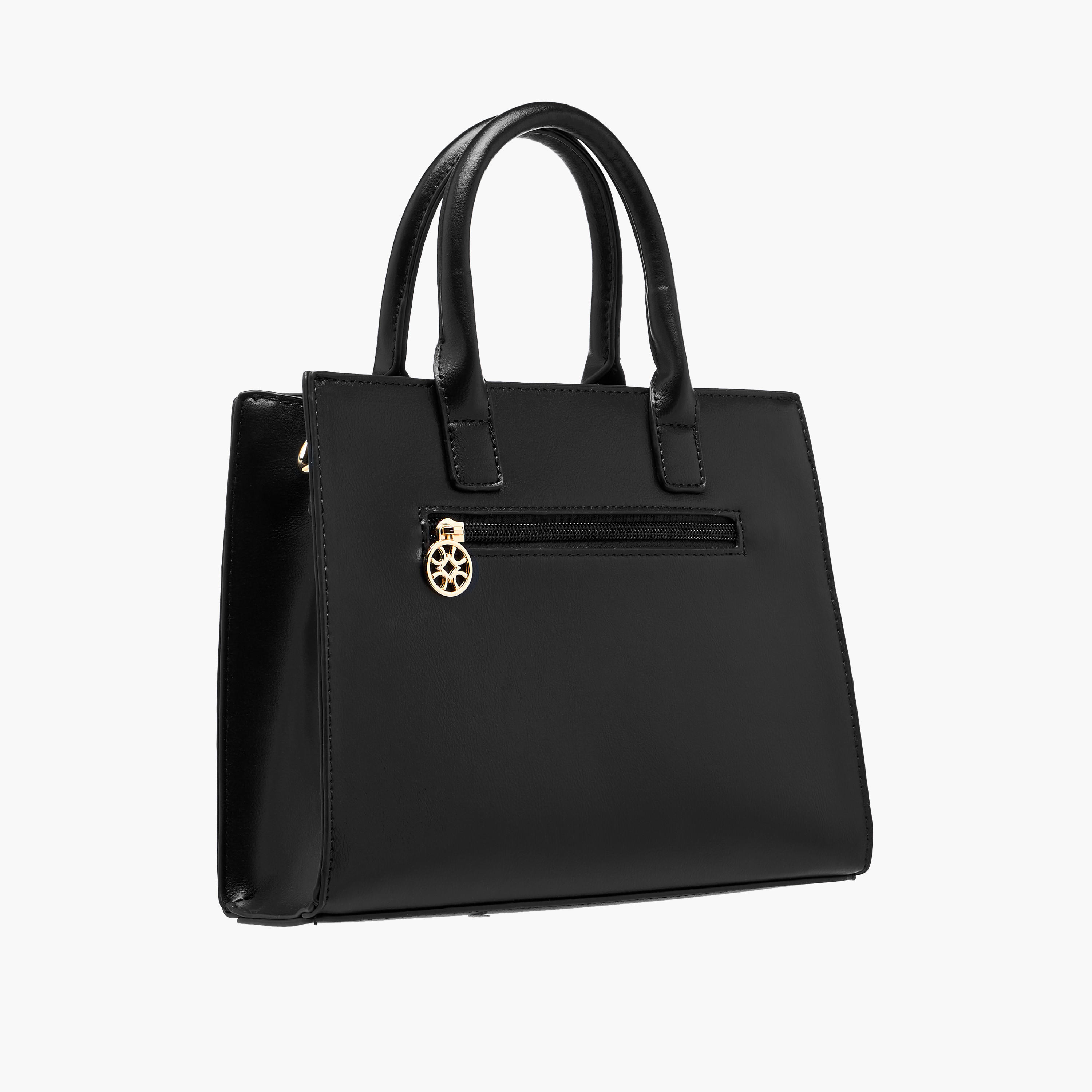 شنطة توتي مزينة بسحاب إغلاق وحزام قابل للفصل من ساشا-women-bagsandwallets-handbags-image-4