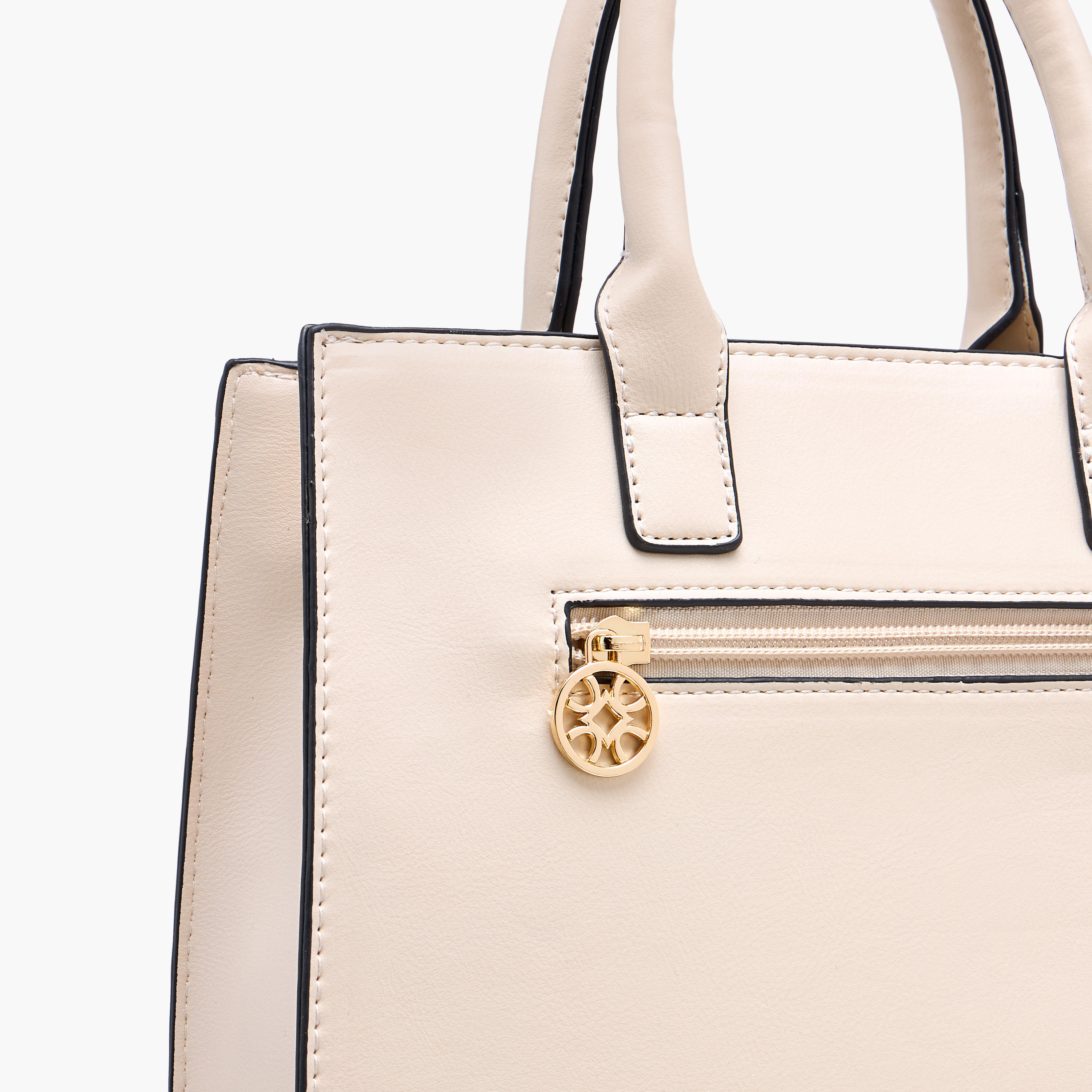 شنطة توتي مزينة بسحاب إغلاق وحزام قابل للفصل من ساشا-women-bagsandwallets-handbags-image-6