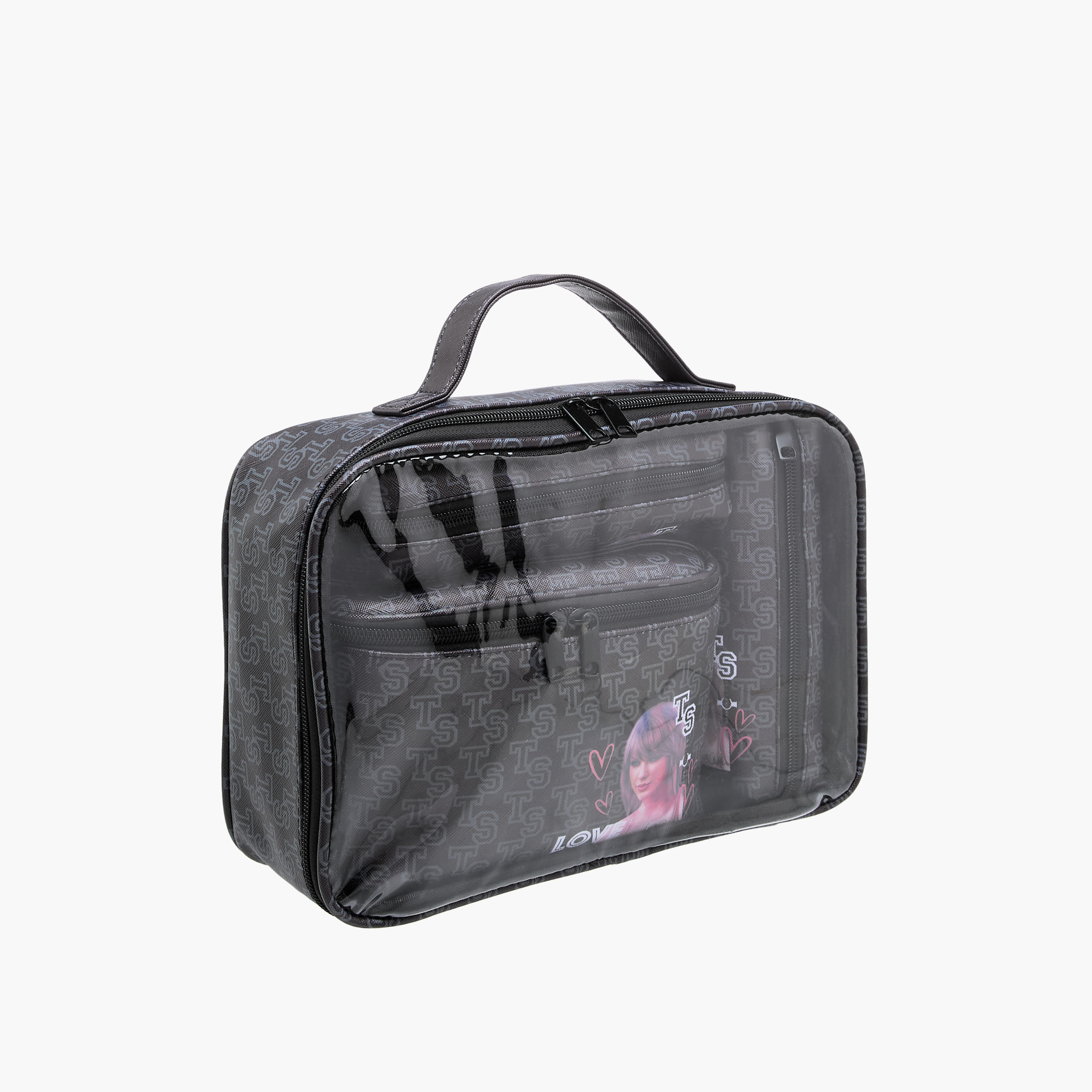 Taylor Swift Print 4-Piece Cosmetic Bag Set-beautyandpersonalcare-makeup-brushesandaccessories-makeuppouches-image-3