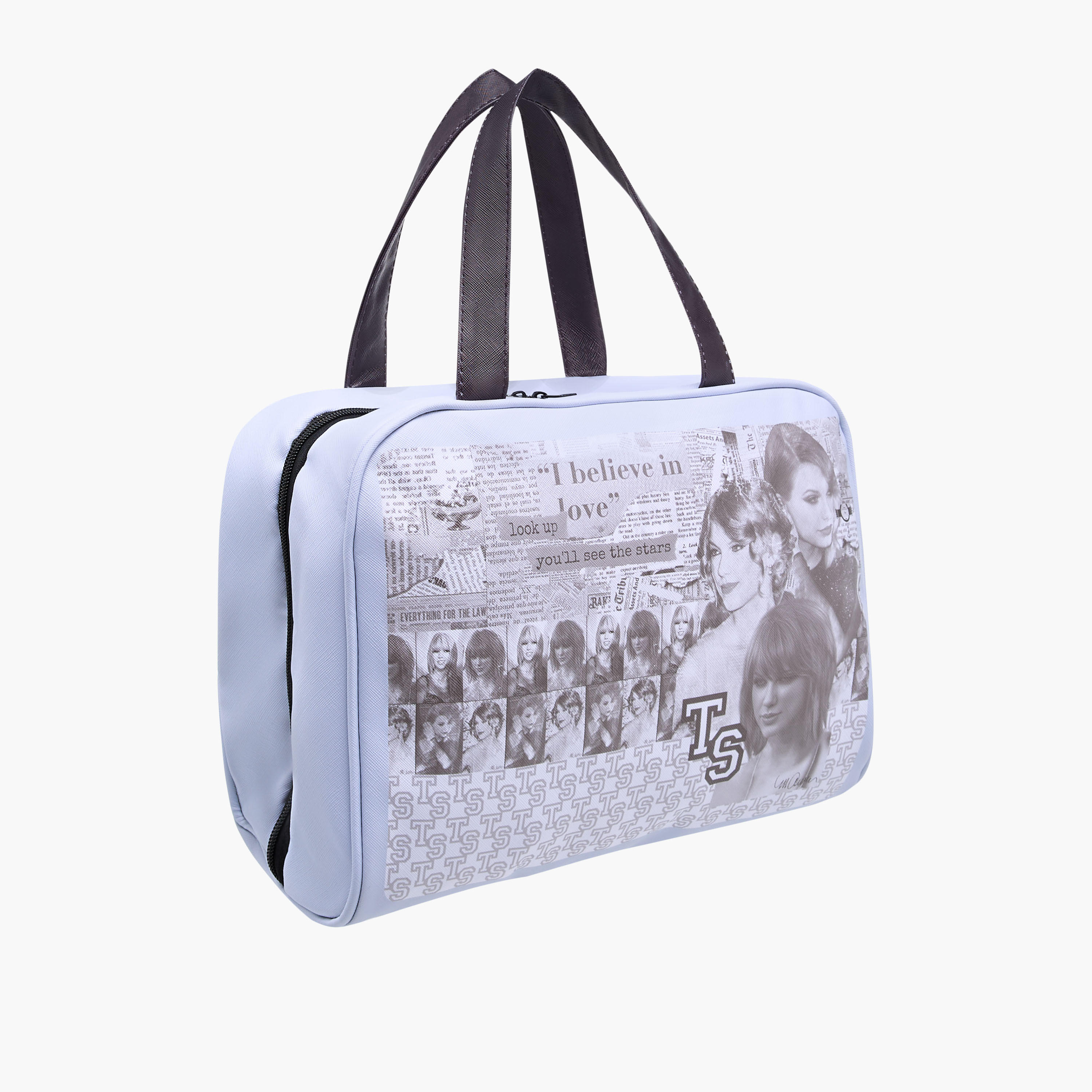 Taylor Swift Print 3-Piece Cosmetic Bag Set-beautyandpersonalcare-makeup-brushesandaccessories-makeuppouches-image-2