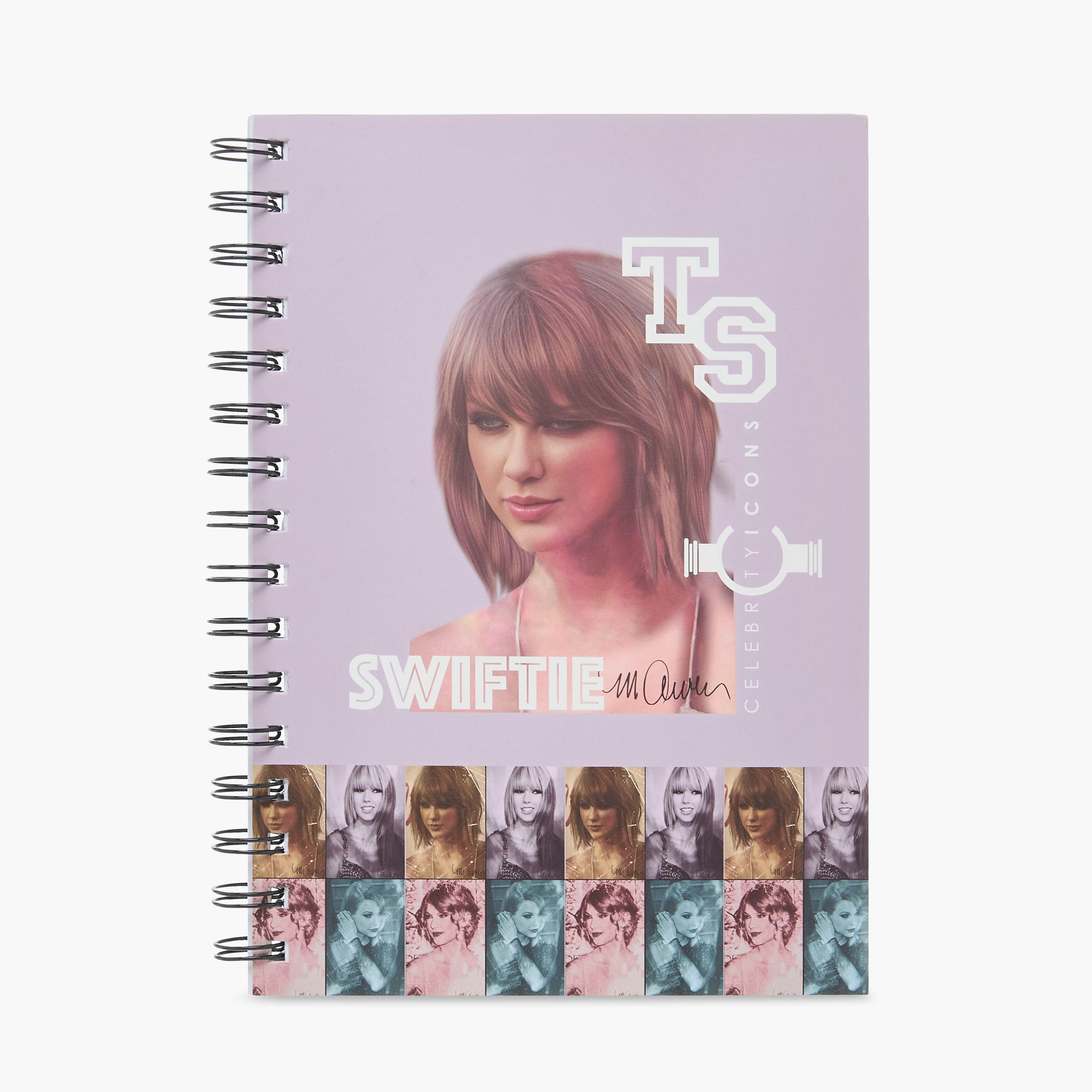 Taylor Swift Print A6 Spiral Notebook-school-stationery-notebooks-image-1