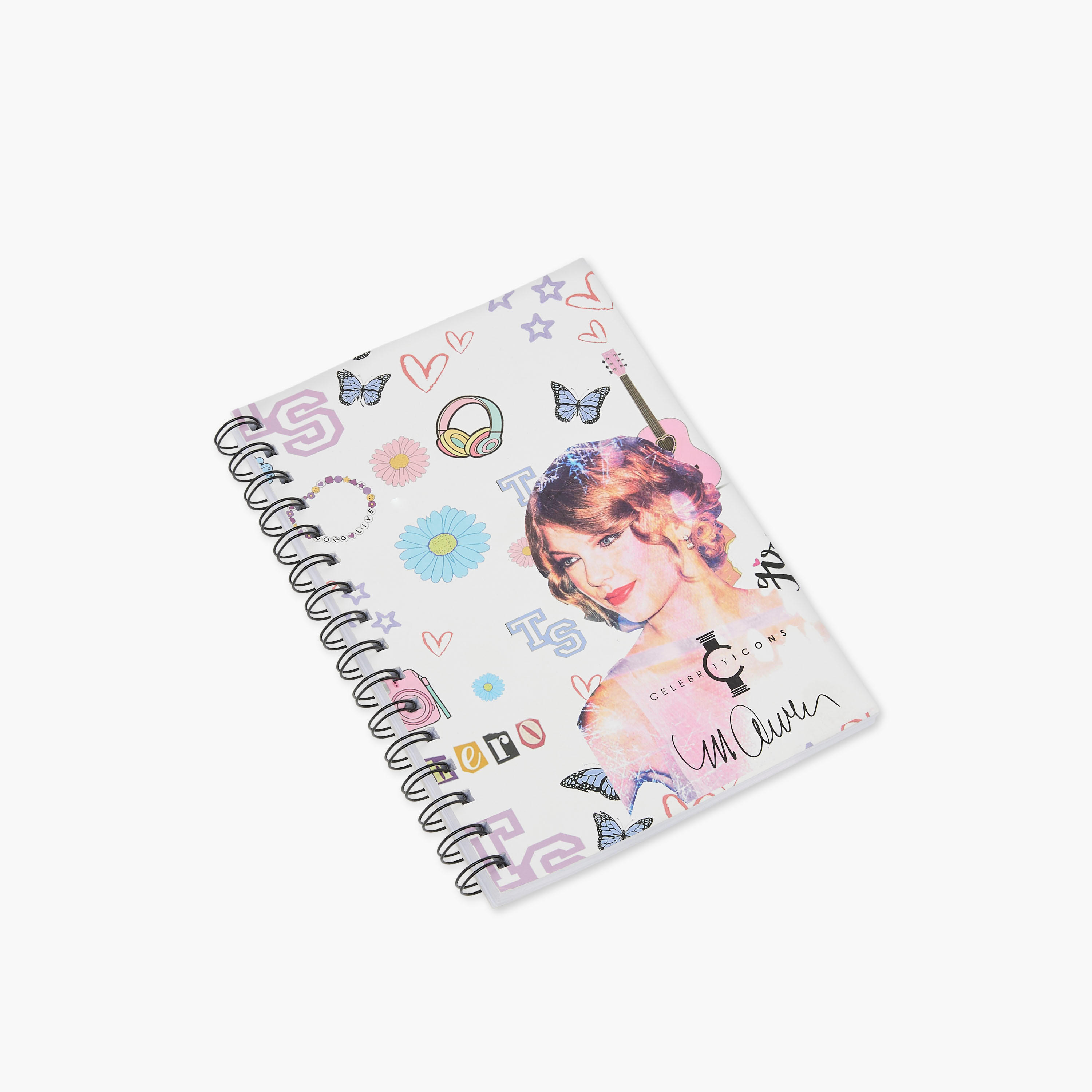 Taylor Swift Print A4 Spiral Notebook-school-stationery-notebooks-image-2