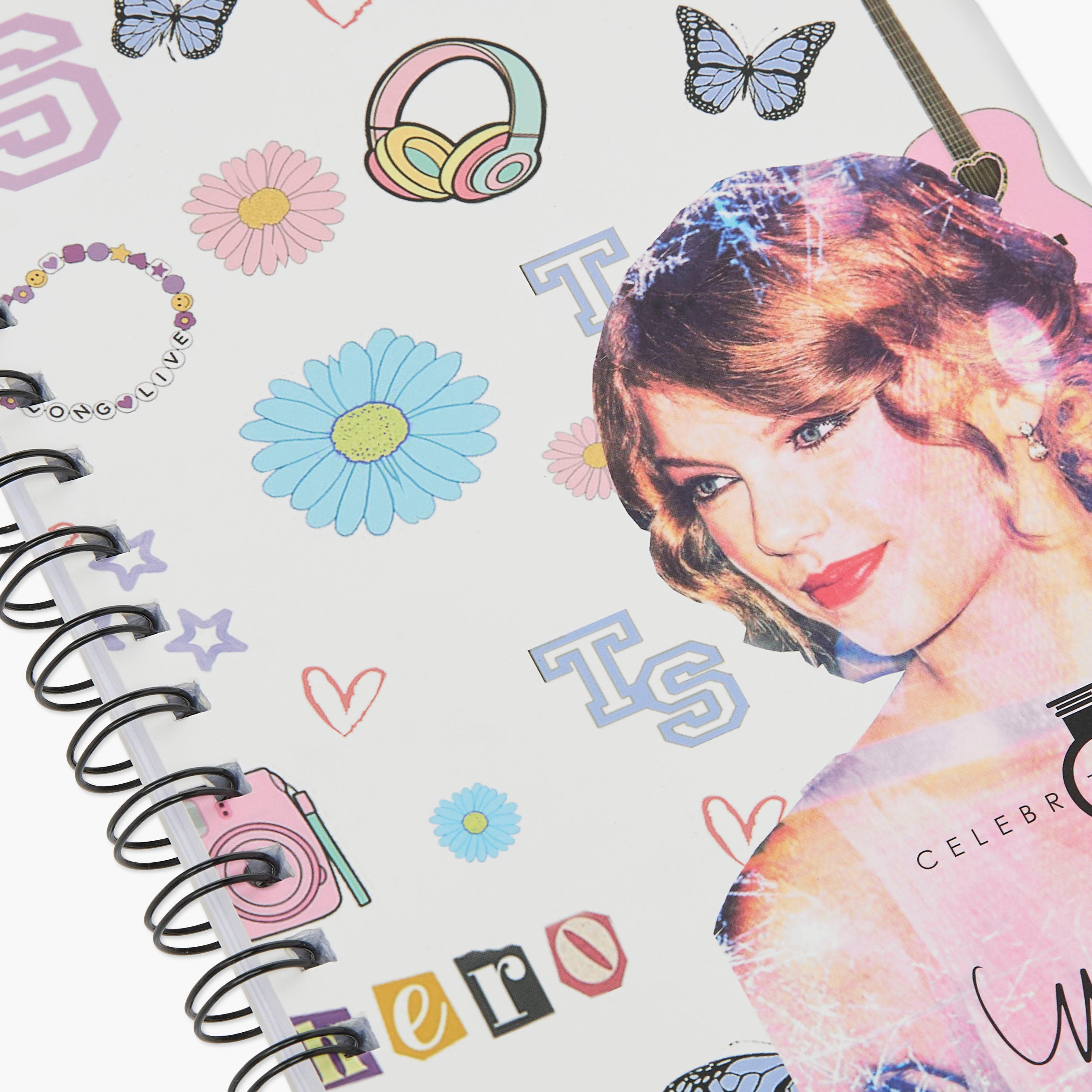 Taylor Swift Print A4 Spiral Notebook-school-stationery-notebooks-image-4