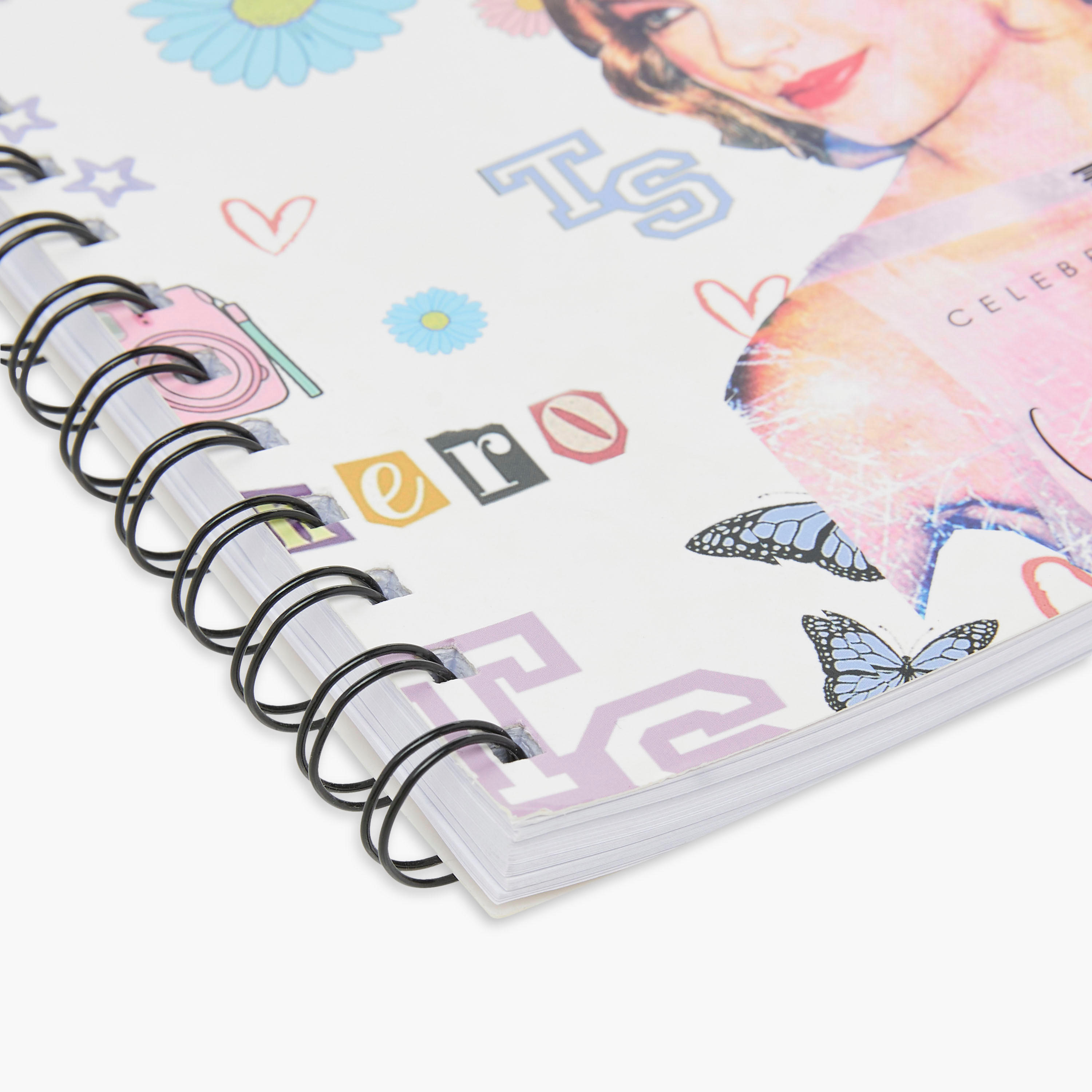 Taylor Swift Print A4 Spiral Notebook-school-stationery-notebooks-image-5
